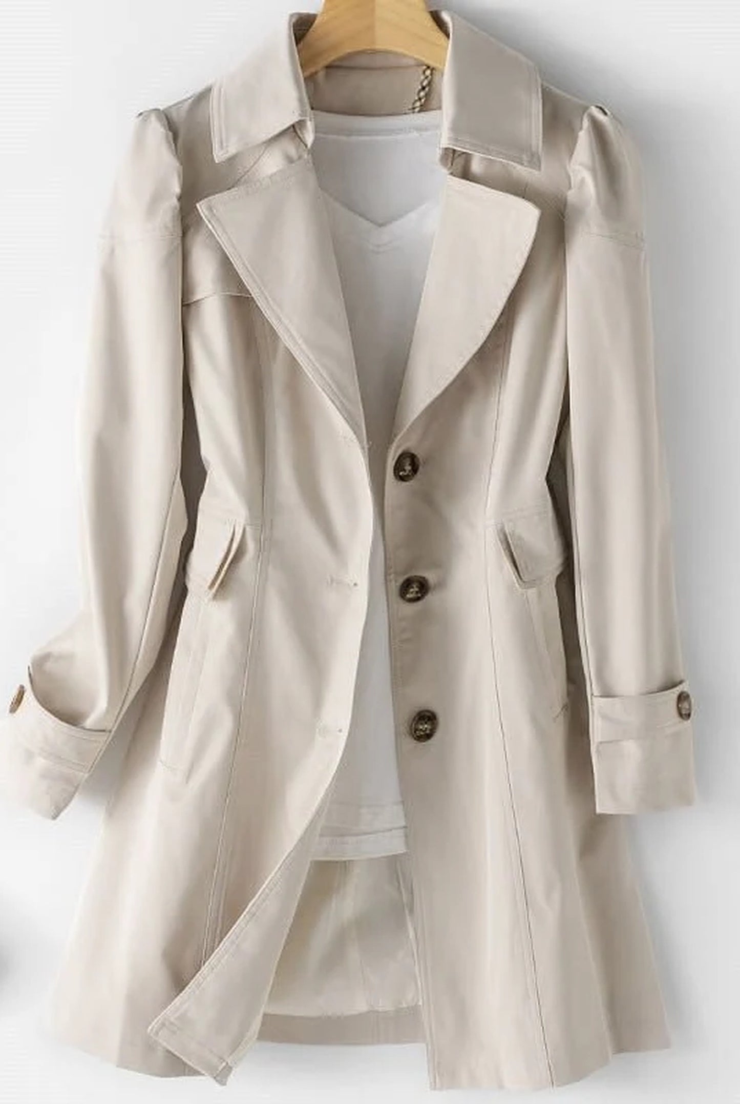 Dalia Dames Jas | Overhemdkraag | Lange Mouwen