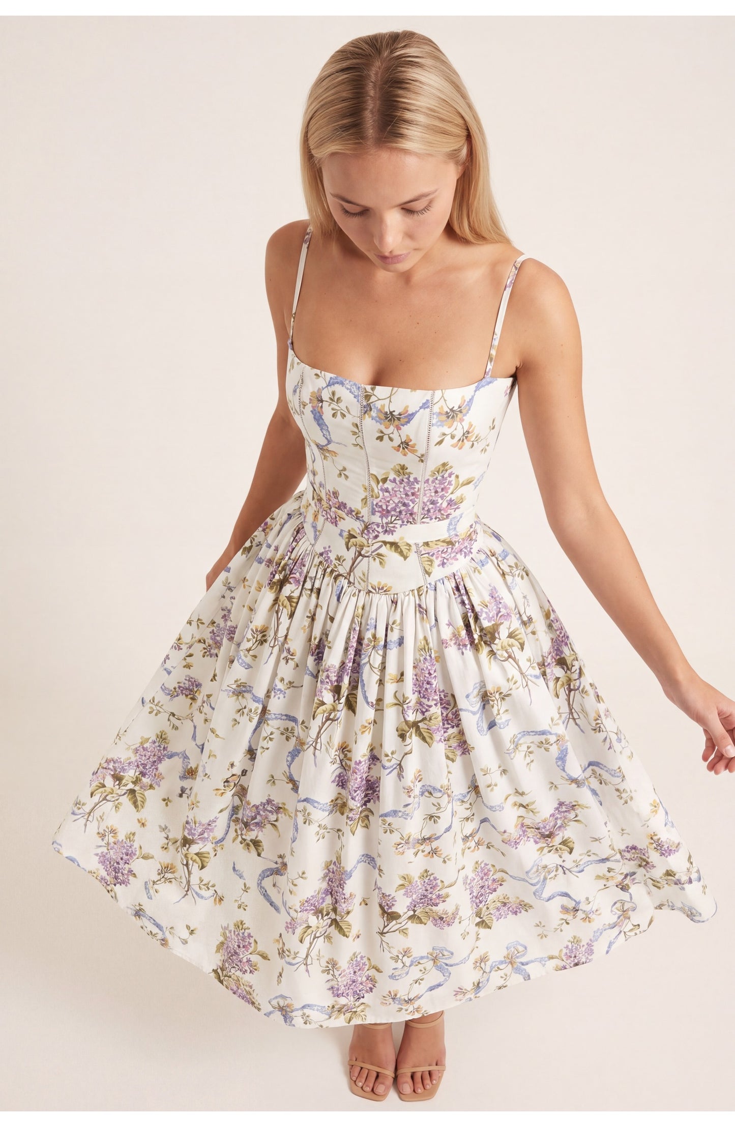 Dames Maxi Jurk | Bloemenprint | Strapless Bandeau Top