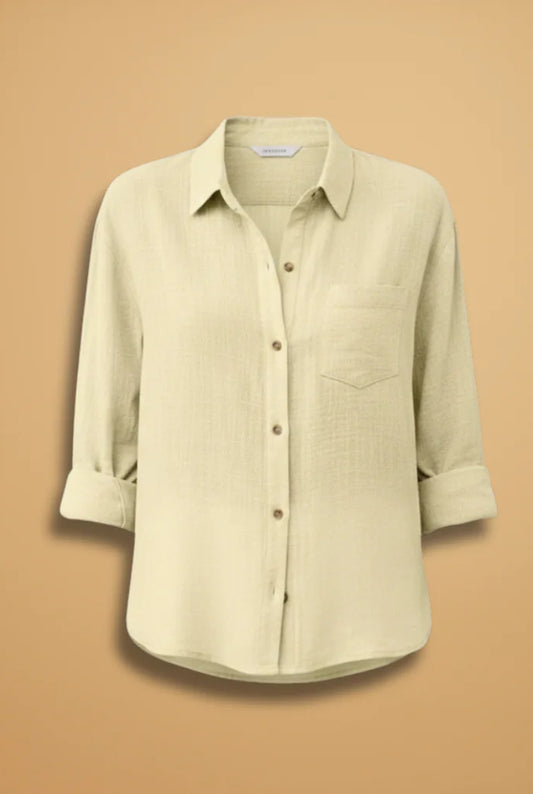 Elise Ladies Blouse | Shirt Collar | Chest Pocket