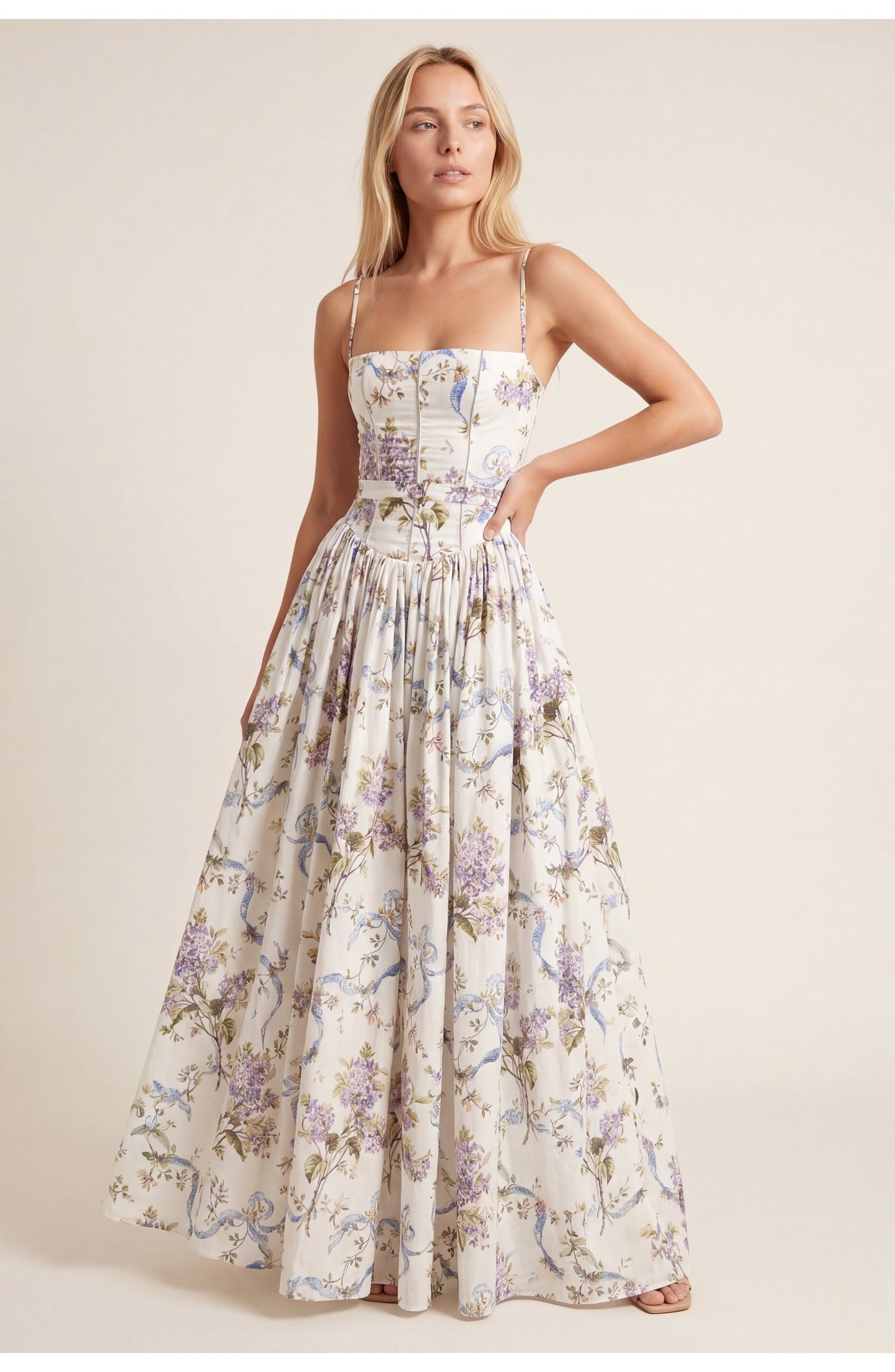 Dames Maxi Jurk | Bloemenprint | Strapless Bandeau Top
