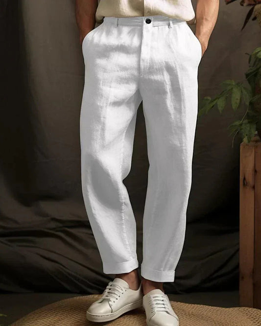 Luciano Heren Broek | Rechte Pasvorm | Cropped Lengte