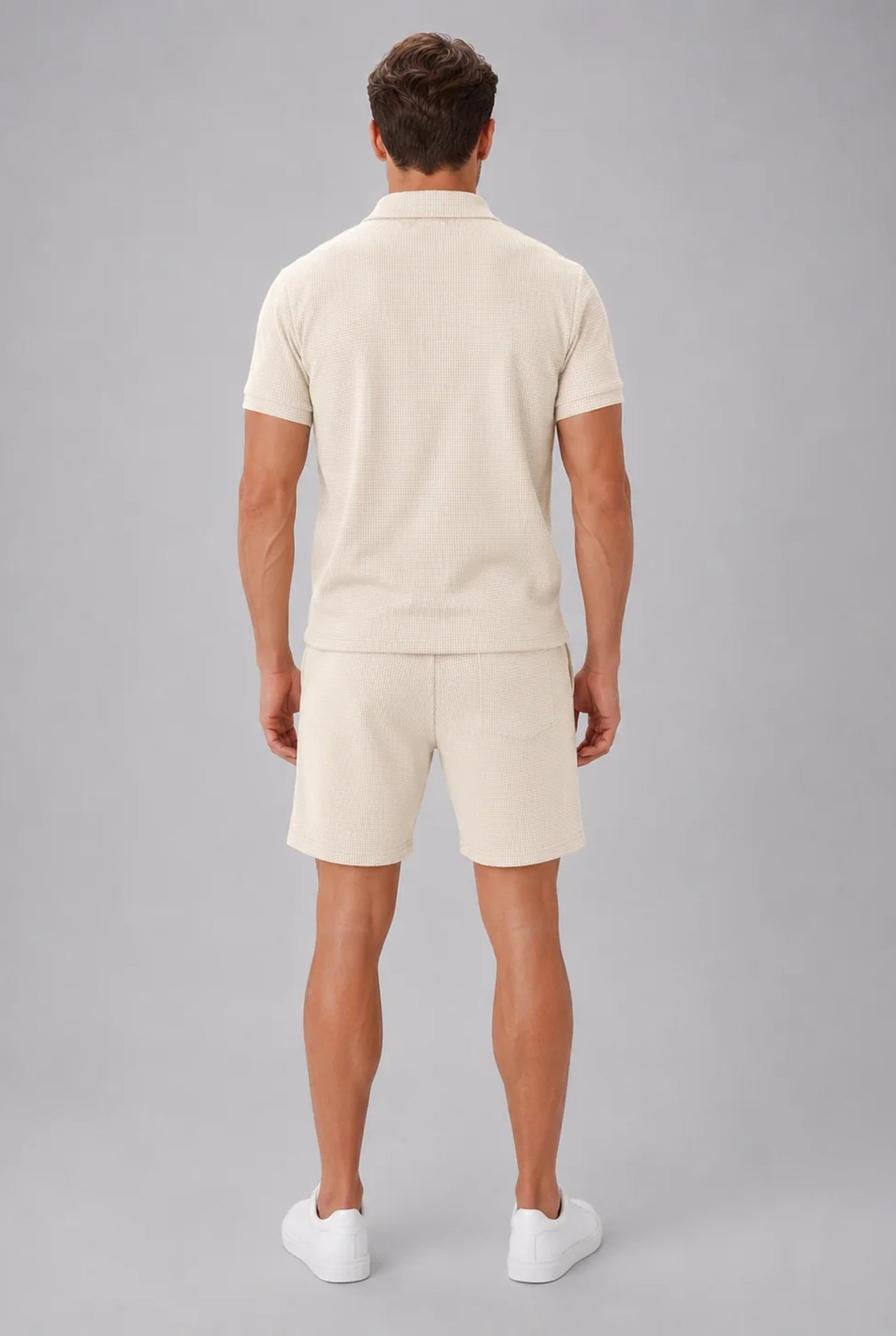 Pancrazio Heren Co-Ord Set | Korte Mouwen | Wijde Broek