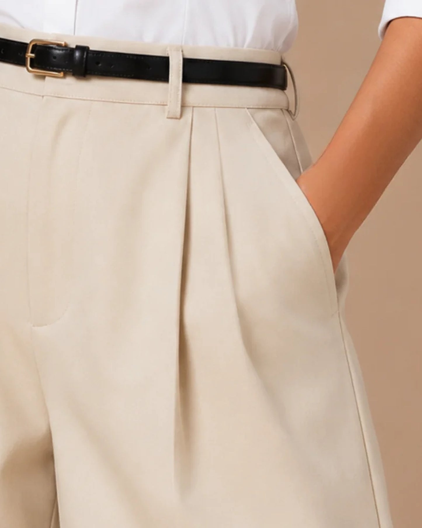 Bruna Dames Short | Tailored Pasvorm | Hoge Taille