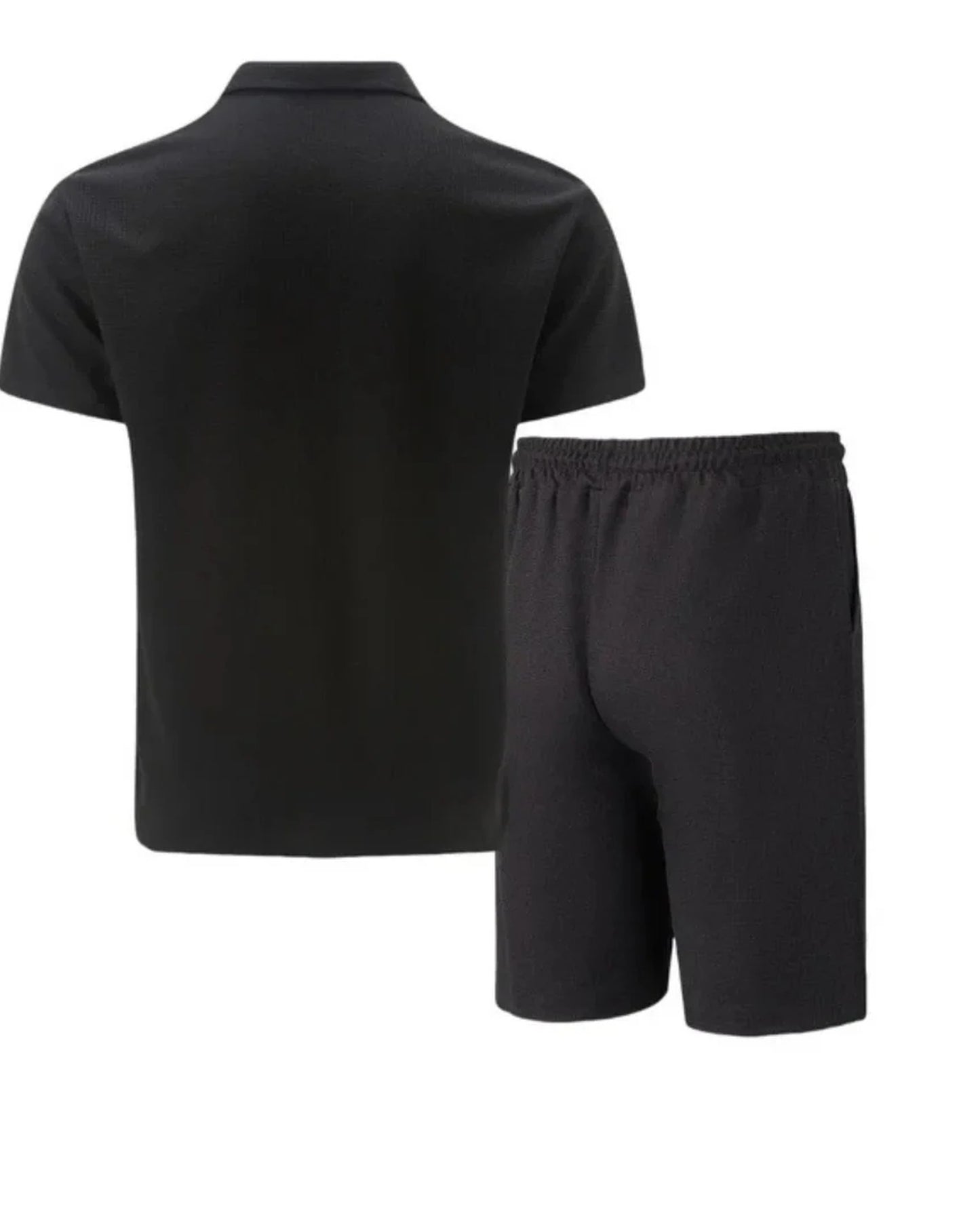 Felice Heren Co-Ord Set | Korte Mouwen | Wijde Shorts