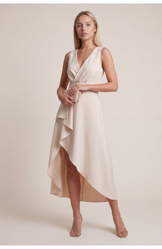 Women's Midi Dress | V-Neck | Wrap