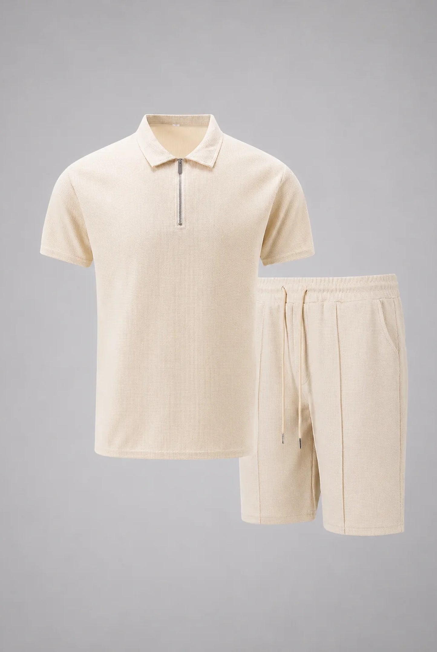 Pancrazio Heren Co-Ord Set | Korte Mouwen | Wijde Broek