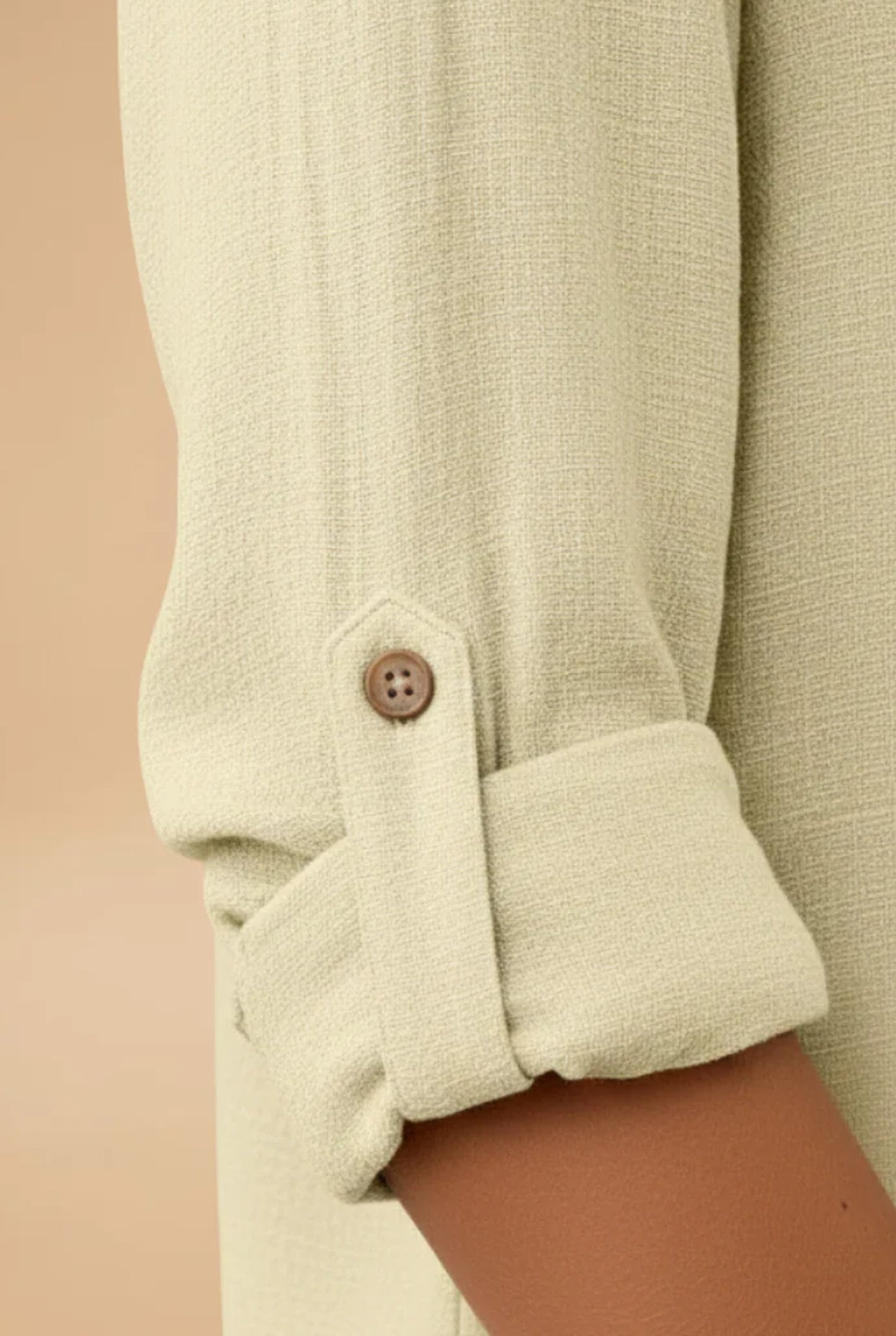 Elise Dames Blouse | Overhemdkraag | Borstzakje