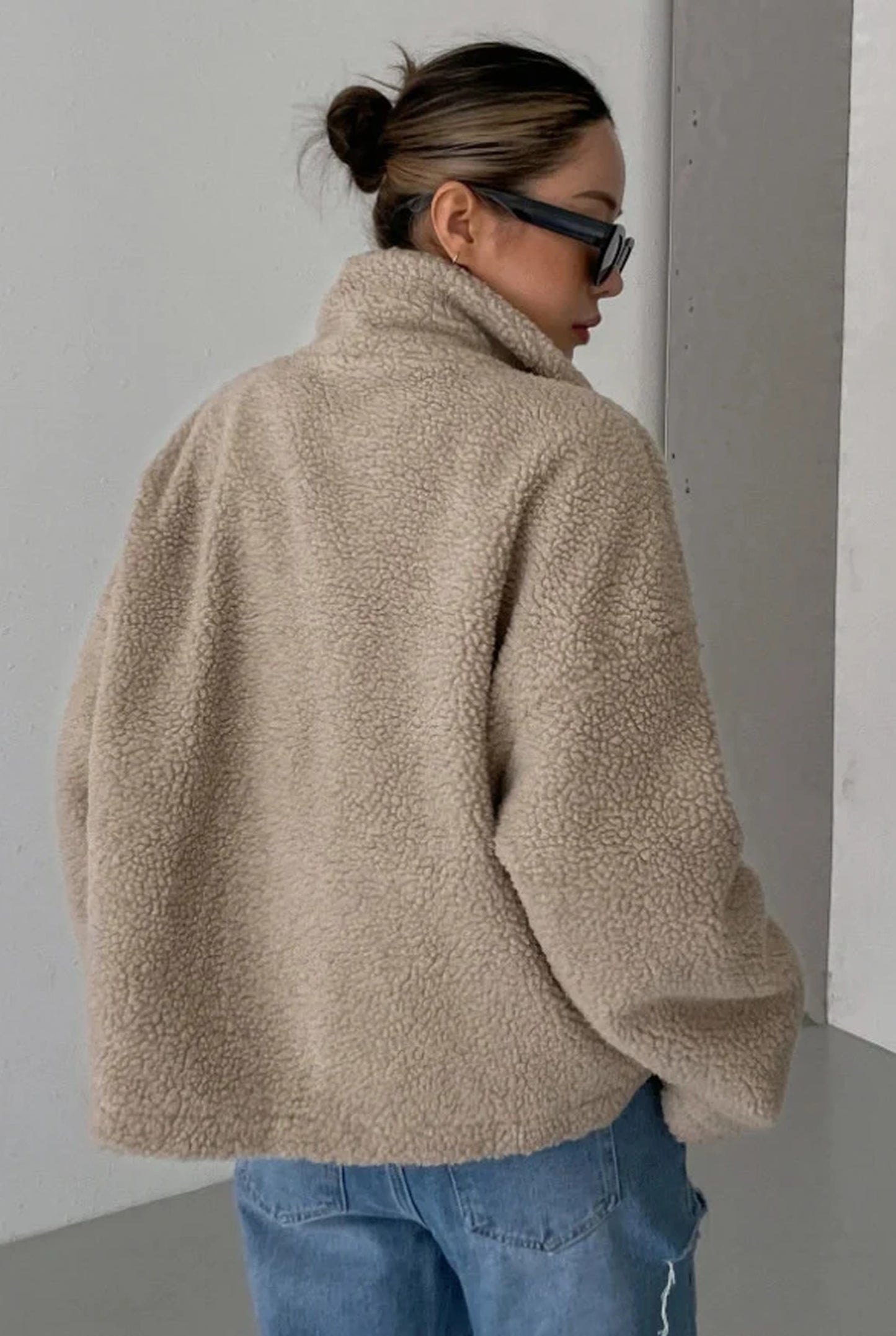 Diana Women's Coat | Oversized Fit | Textured Fabric