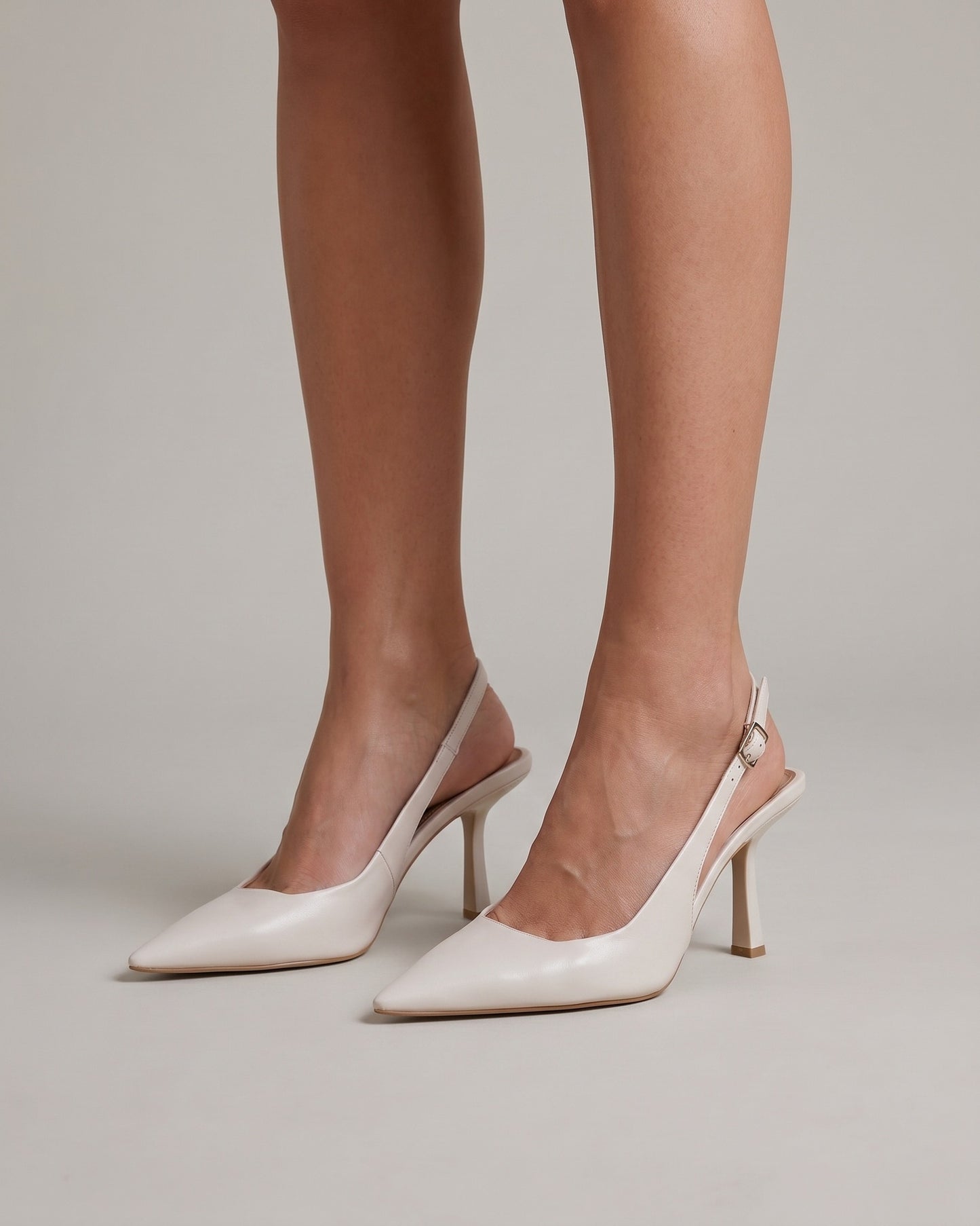 Denise Dames Hakken | Slingback Hæl | Spidse Snude