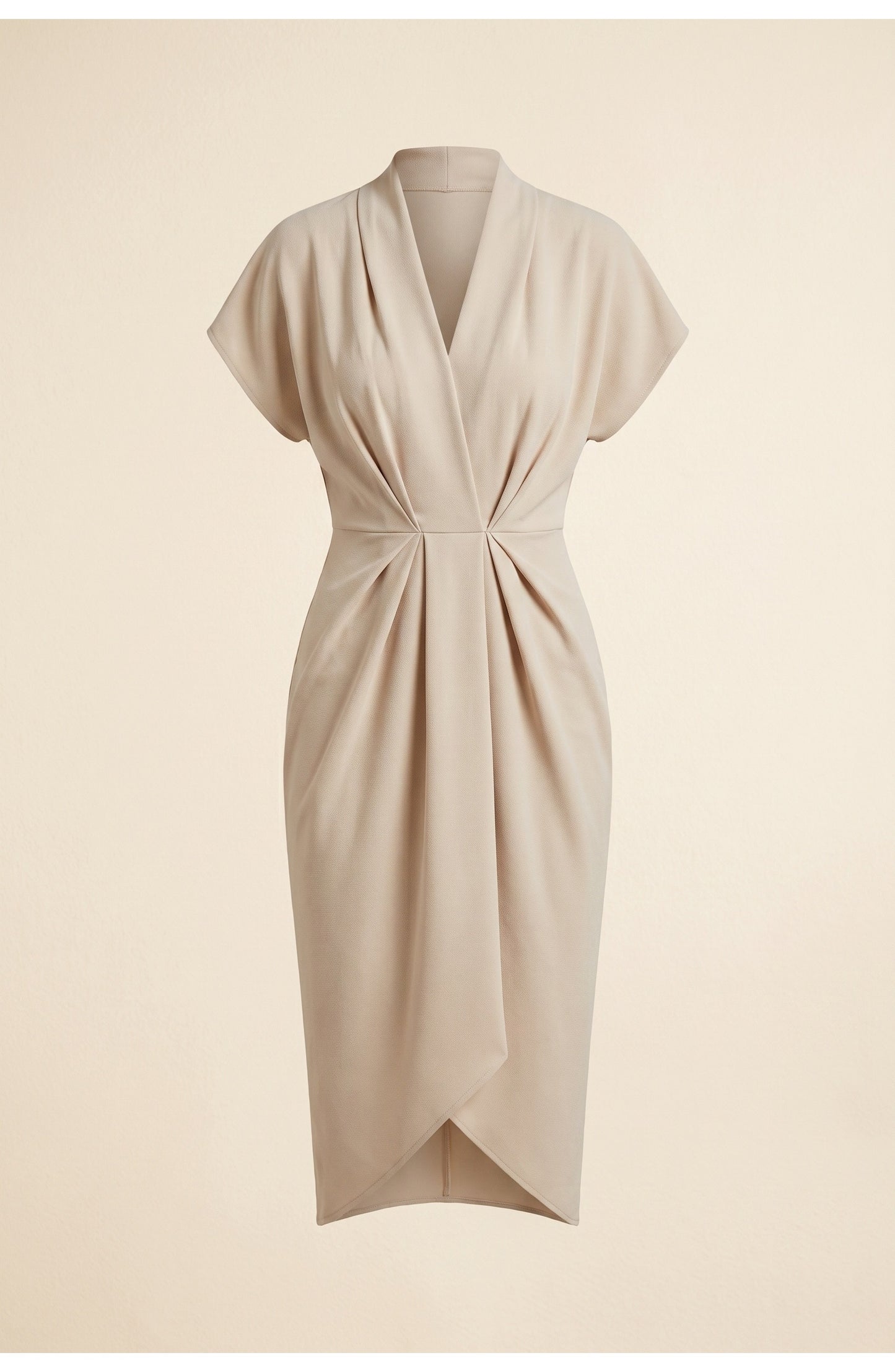Léonore Women's Wrap Dress | V-Neck | Short Sleeves