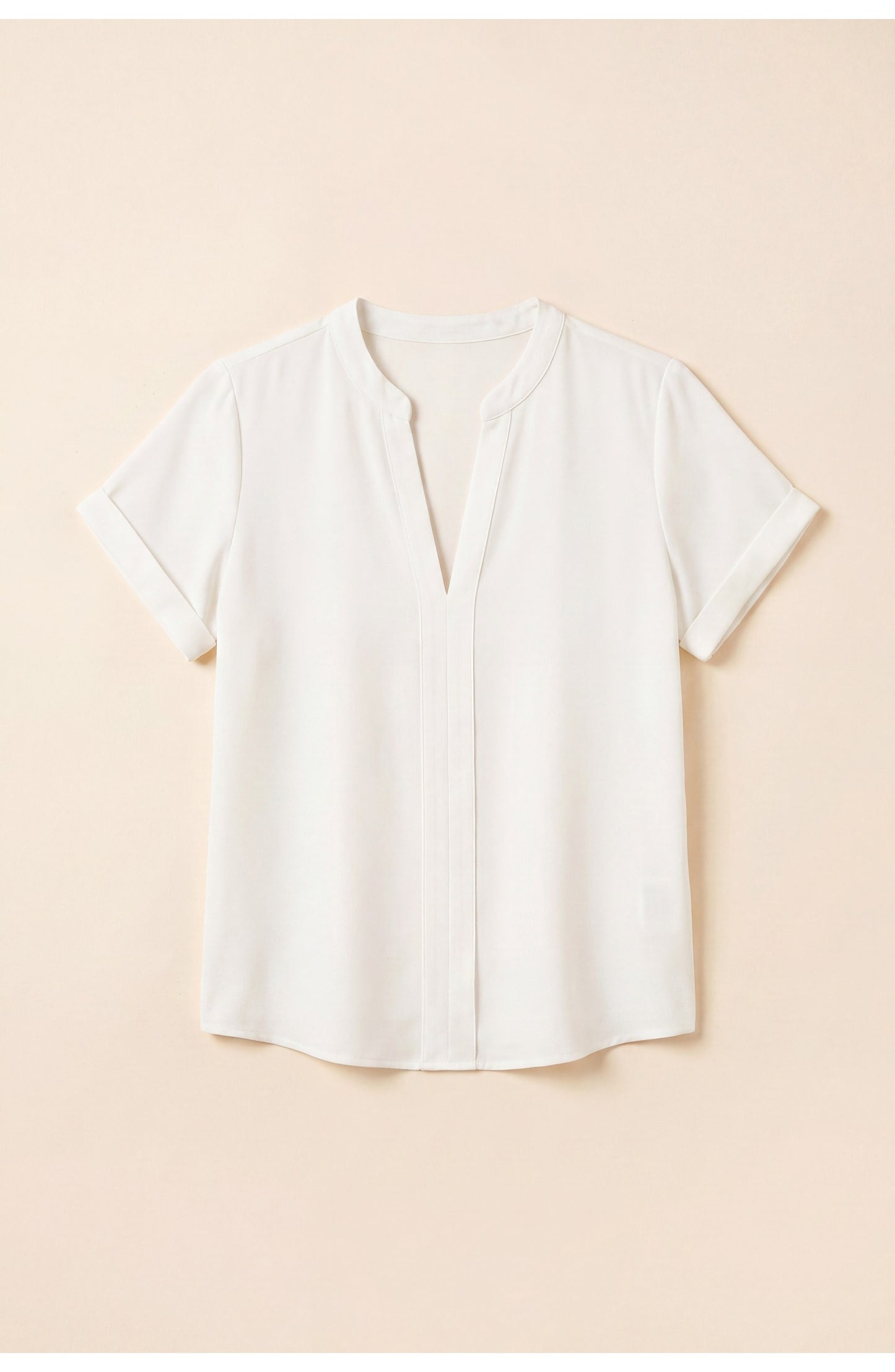 Adèle Women's Top | V-Neck | Pleated Detail