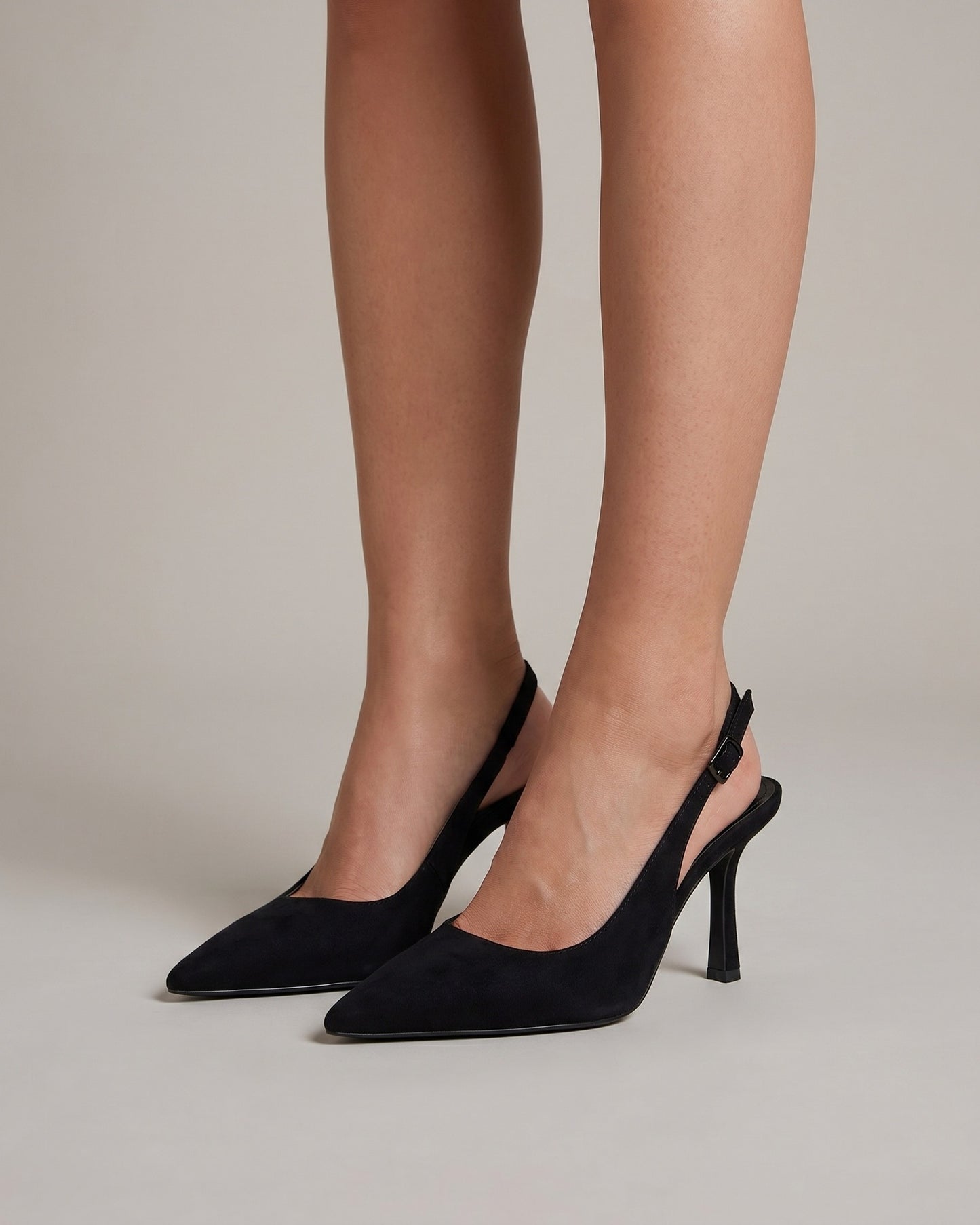 Denise Dames Hakken | Slingback Hæl | Spidse Snude