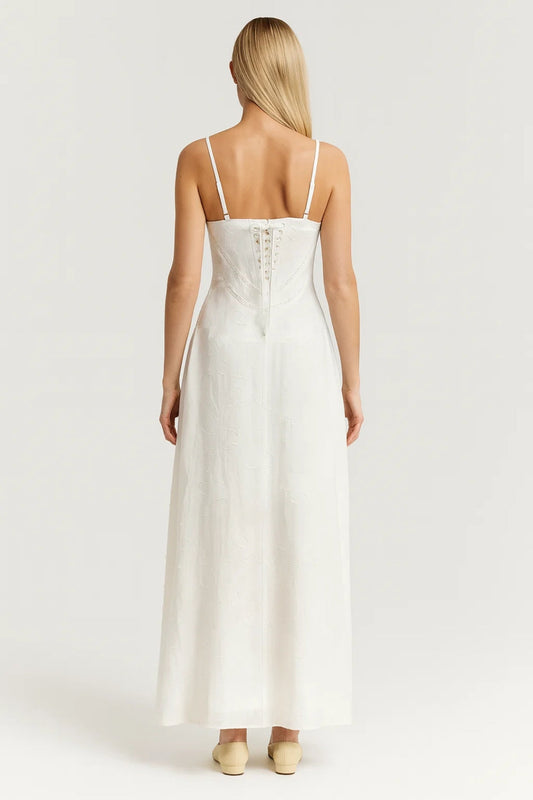 Daria Dames Jurk | Aangesloten | Minimalistisch | Spaghetti Bandjes 1