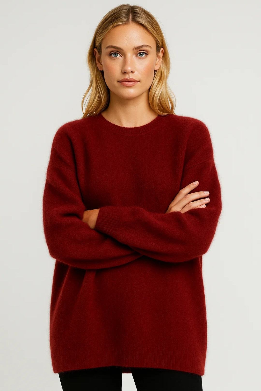 Daria Dames Trui | Losvallend | Minimalistisch | Ronde Hals 1