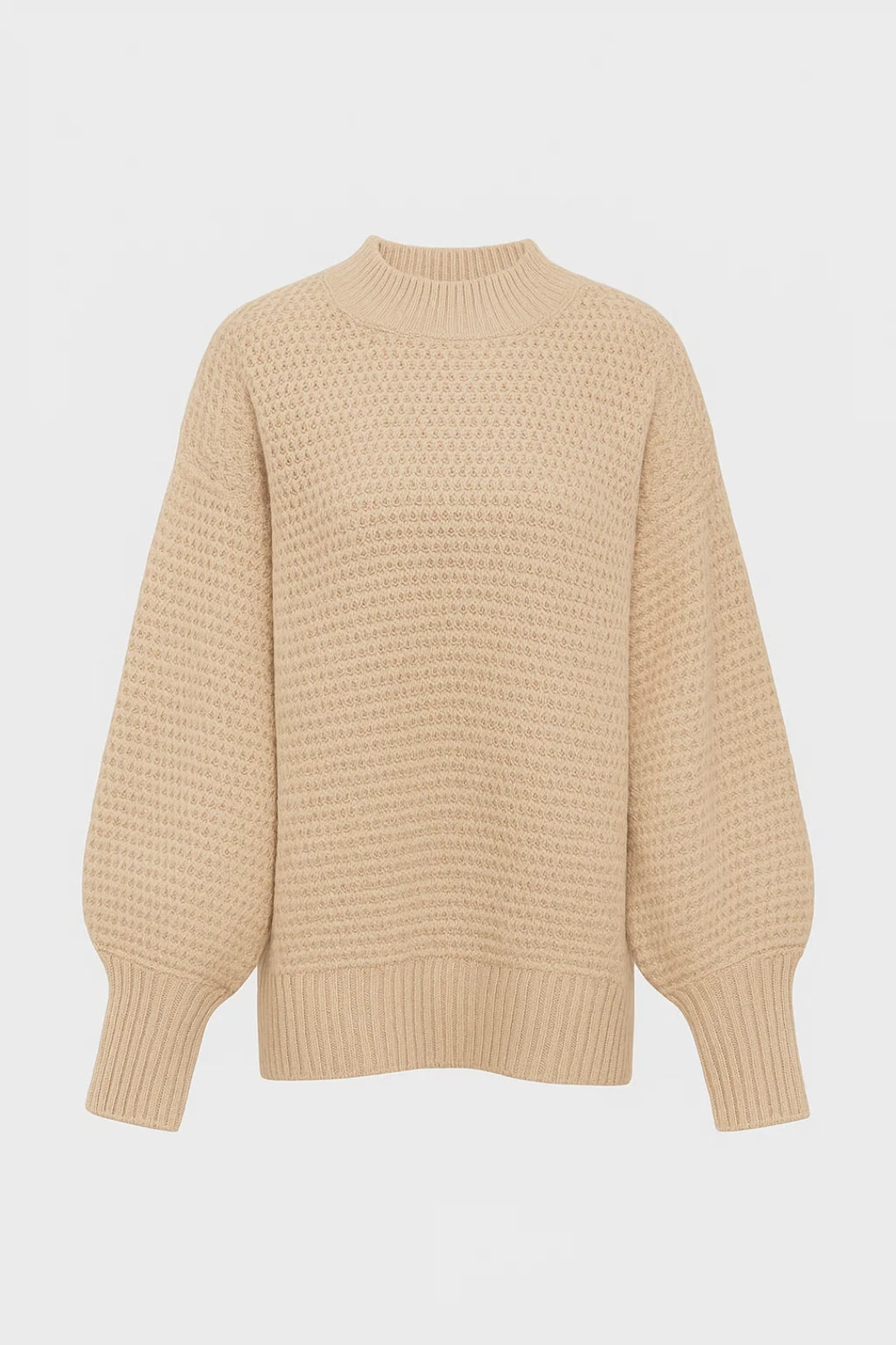 Daria Dames Trui | Relaxed Fit | Gebreid Ontwerp | Ballonmouwen 0