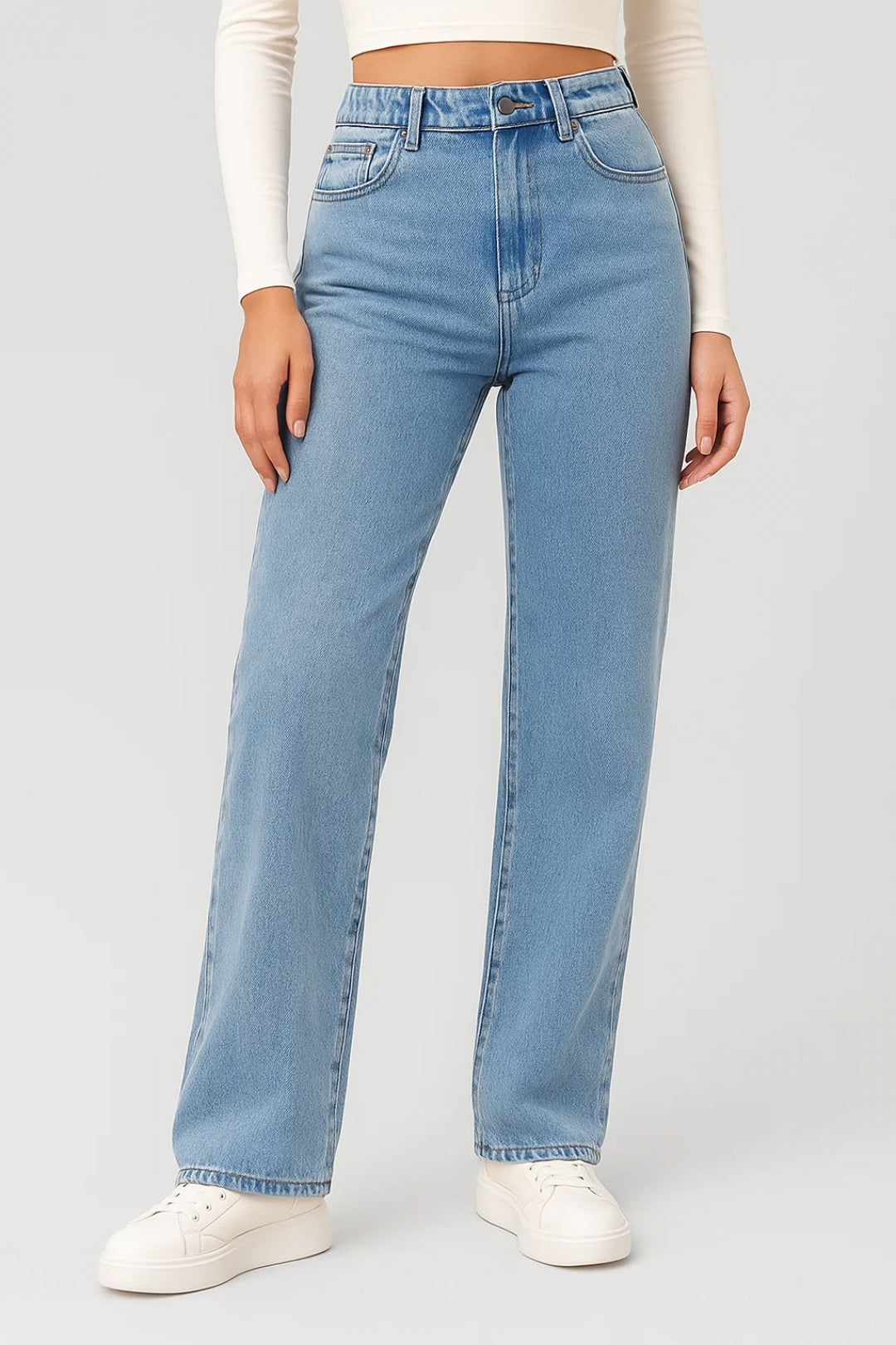 Daria Damesjeans | Rechte Pasvorm | Hoge Taille | Klassieke Stijl 3