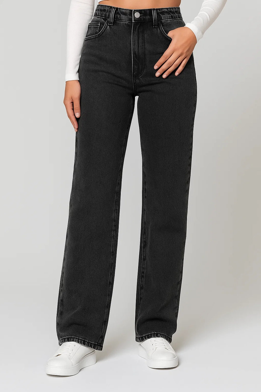 Daria Damesjeans | Rechte Pasvorm | Hoge Taille | Klassieke Stijl 4