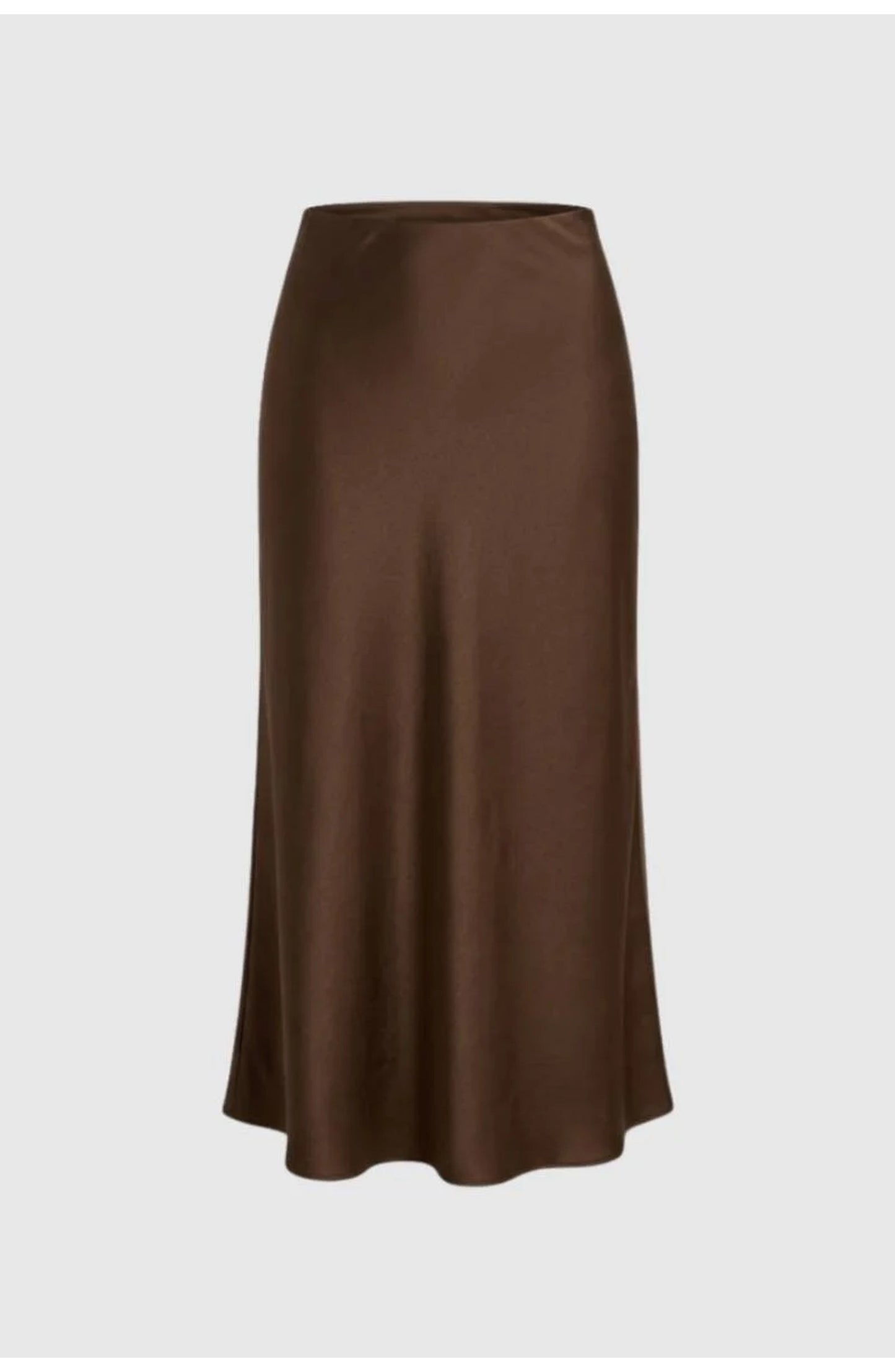 Women's Satin Midi Skirt | A-Line | High Waist