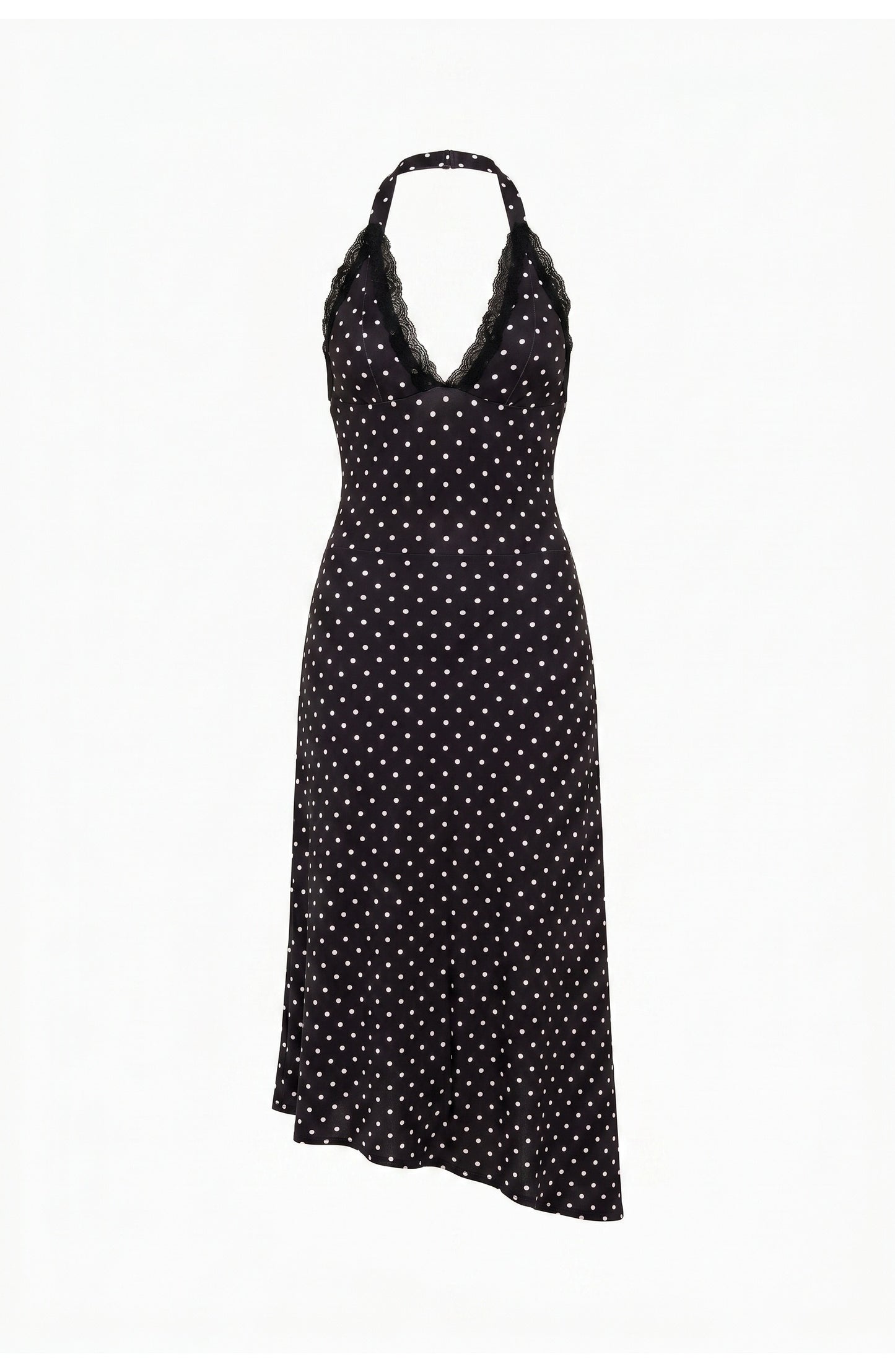 Dress | Halter Neck | Midi Length | Polka Dot