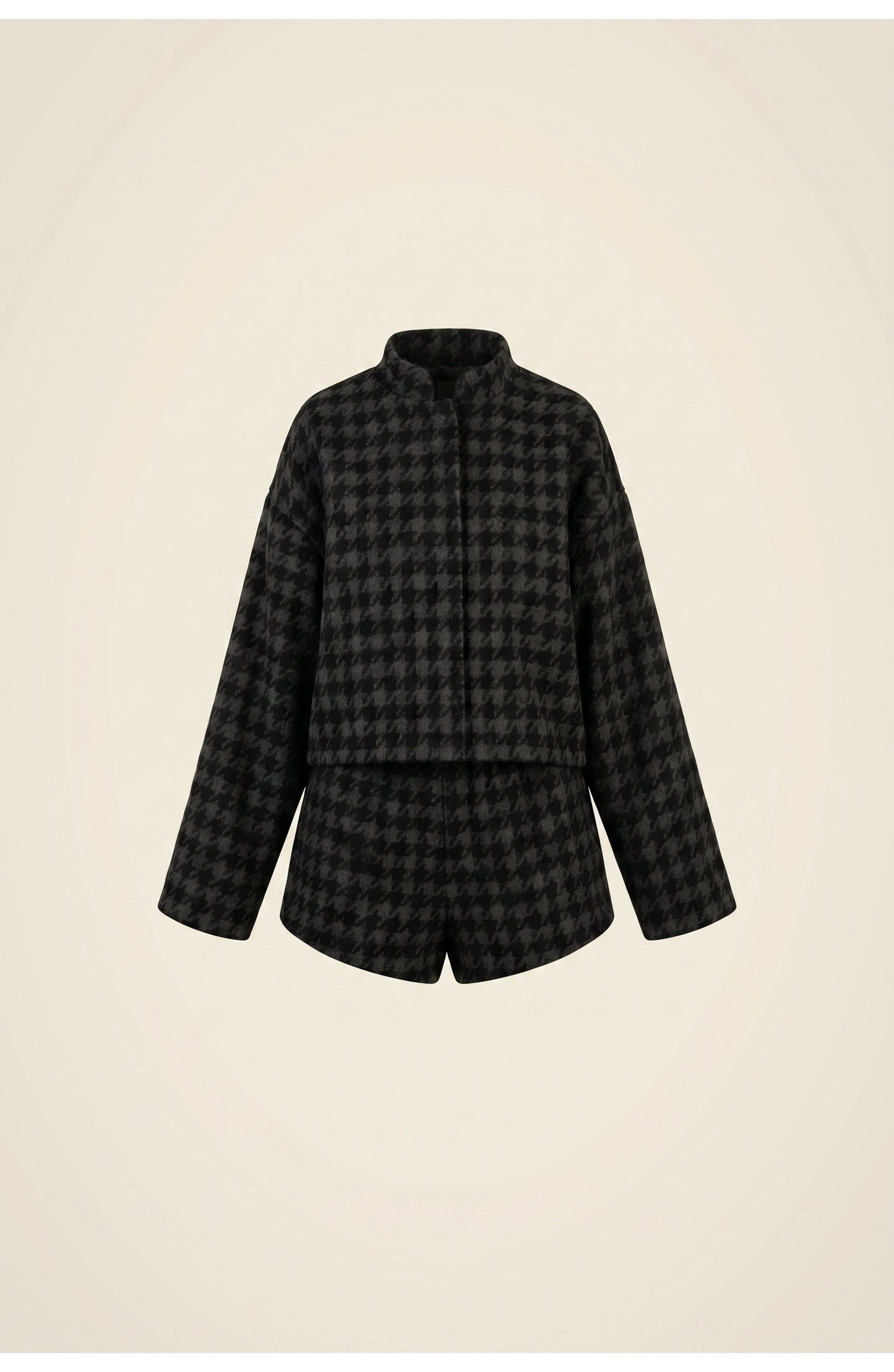 Christiane Women's Co-ord Set | Houndstooth Check | Oversized Fit