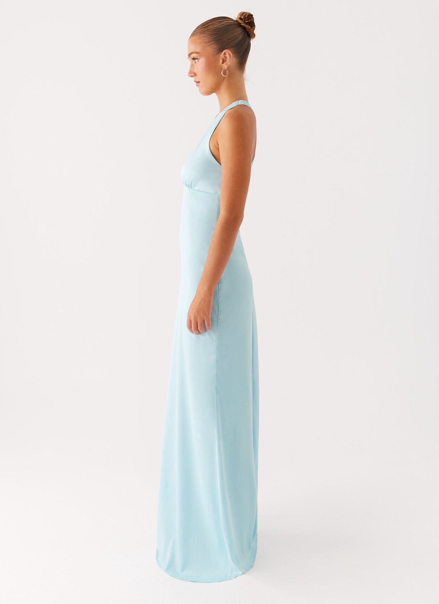 Alessia Maxi-jurk | Halter en Rugkruising in Zachtroze 9
