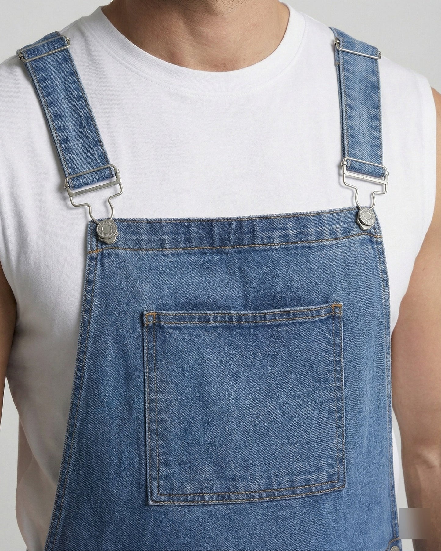 Ernesto Heren Short | Denim Materiaal | Verstelbare Schouderband