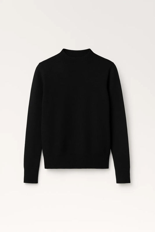 Eira Damestrui | Ronde Hals en Geribde Boorden 0