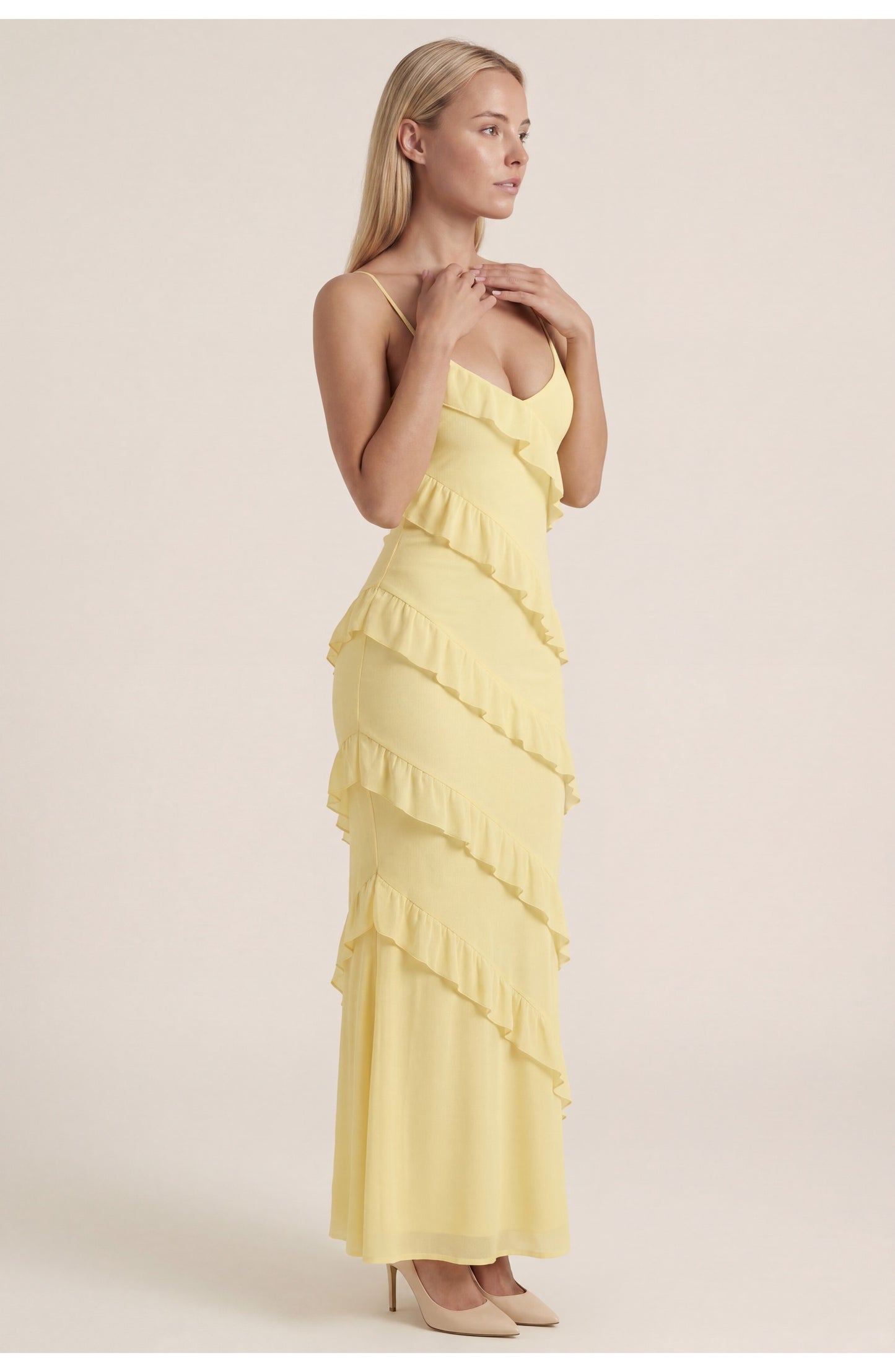 Quitterie Dames Maxi Jurk | Elegante Pasvorm | Stijlvol Design