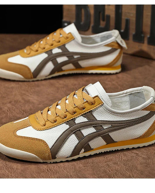 Baldassare Heren Sneakers | Contrasterende Zijstrepen | Retro Sportdesign