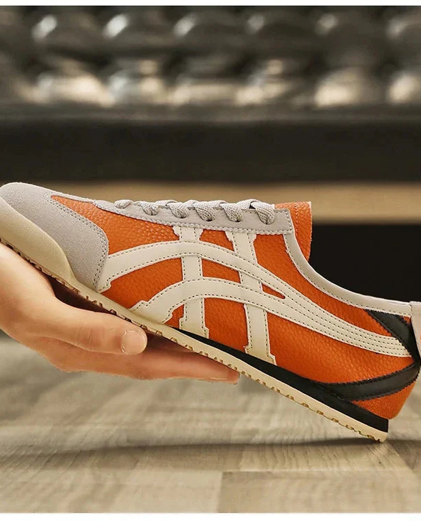 Baldassare Heren Sneakers | Contrasterende Zijstrepen | Retro Sportdesign