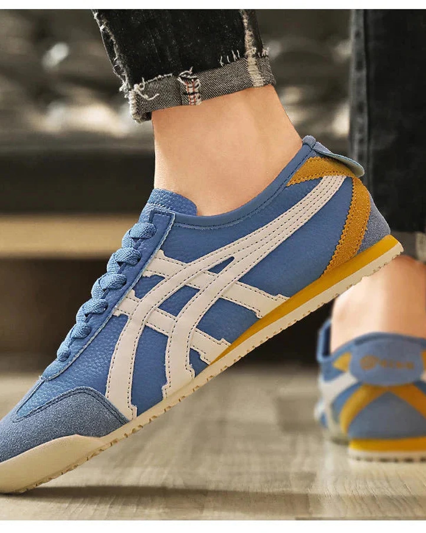 Baldassare Heren Sneakers | Contrasterende Zijstrepen | Retro Sportdesign
