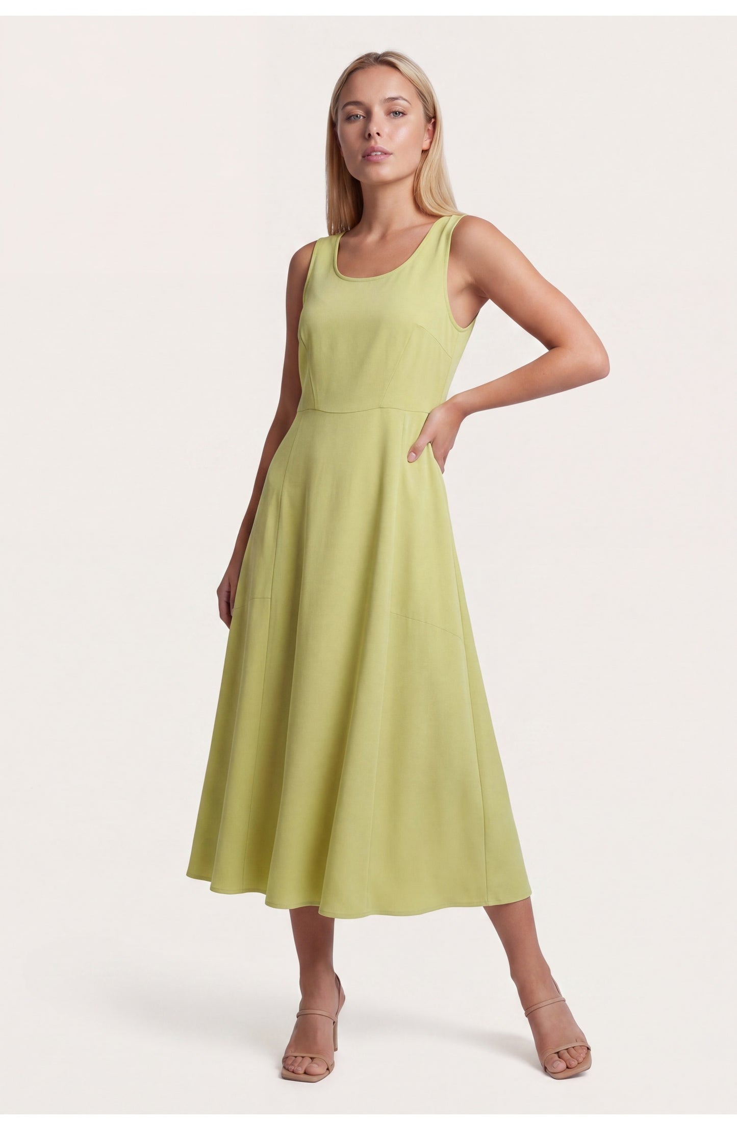 Nadia Women's Midi Dress | Sleeveless | Loose Fit