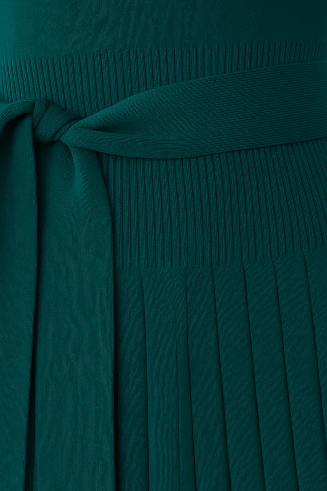 Ginevra Gebreide Jurk Dames | Lange Mouwen met Plissé Rok 3