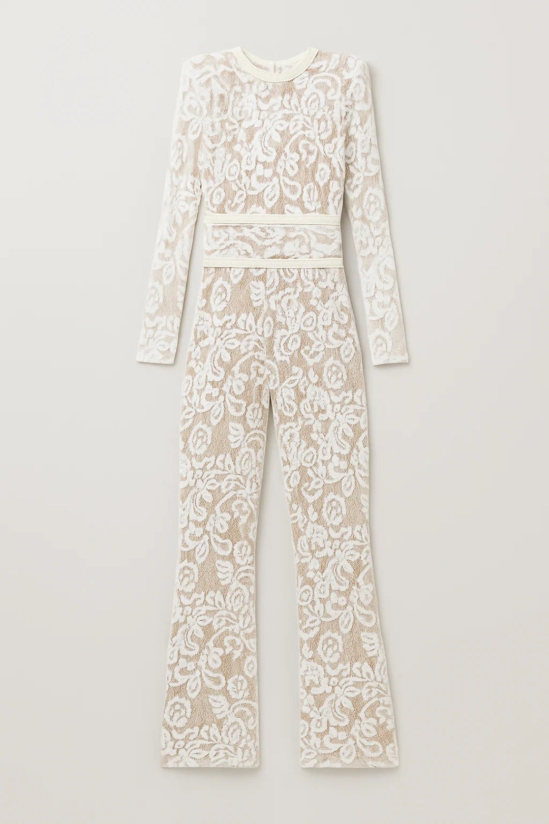 Giovanna Dames Jumpsuit | Nauwsluitend | Feestelijk | Subtiel Bloemenpatroon 1