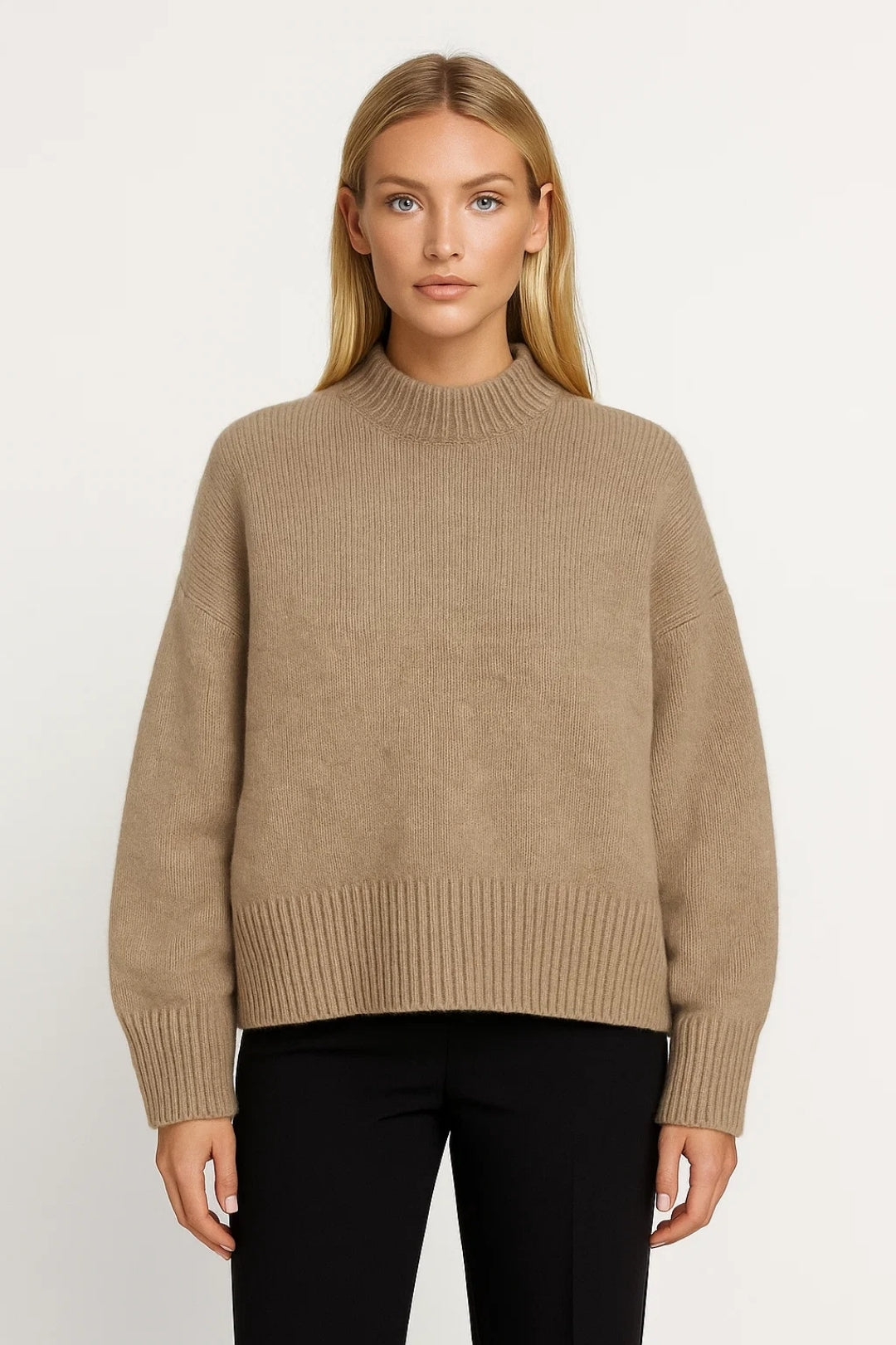 Giovanna Dames Trui | Relaxed Pasvorm | Minimalistisch Design | Ronde Hals 2