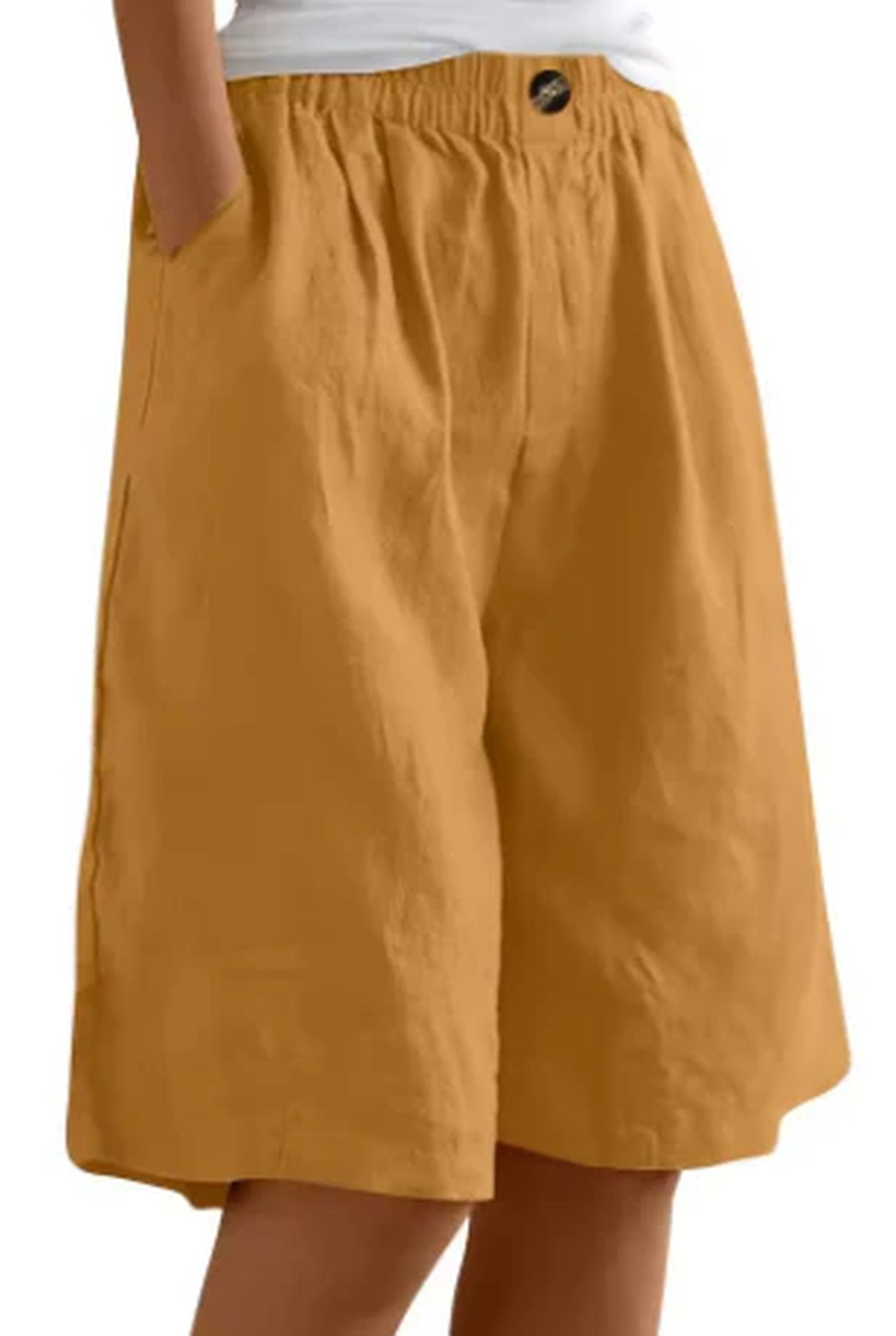 Wanda Dames Broek | Wijde Pijpen | Elastische Tailleband
