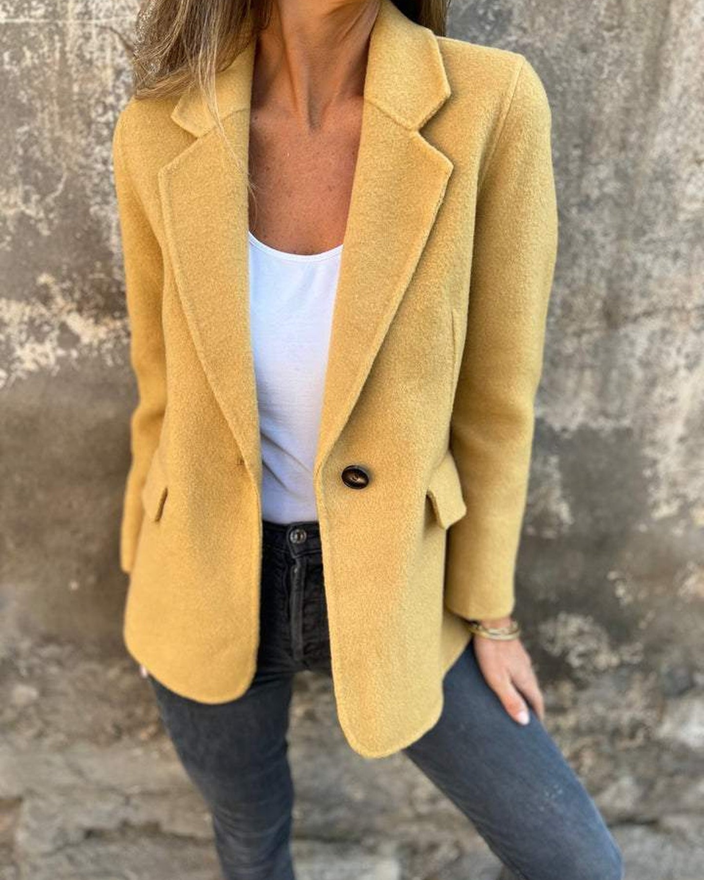 Euphémie Dames Blazer | Sjaalrevers | Enkele Knoop