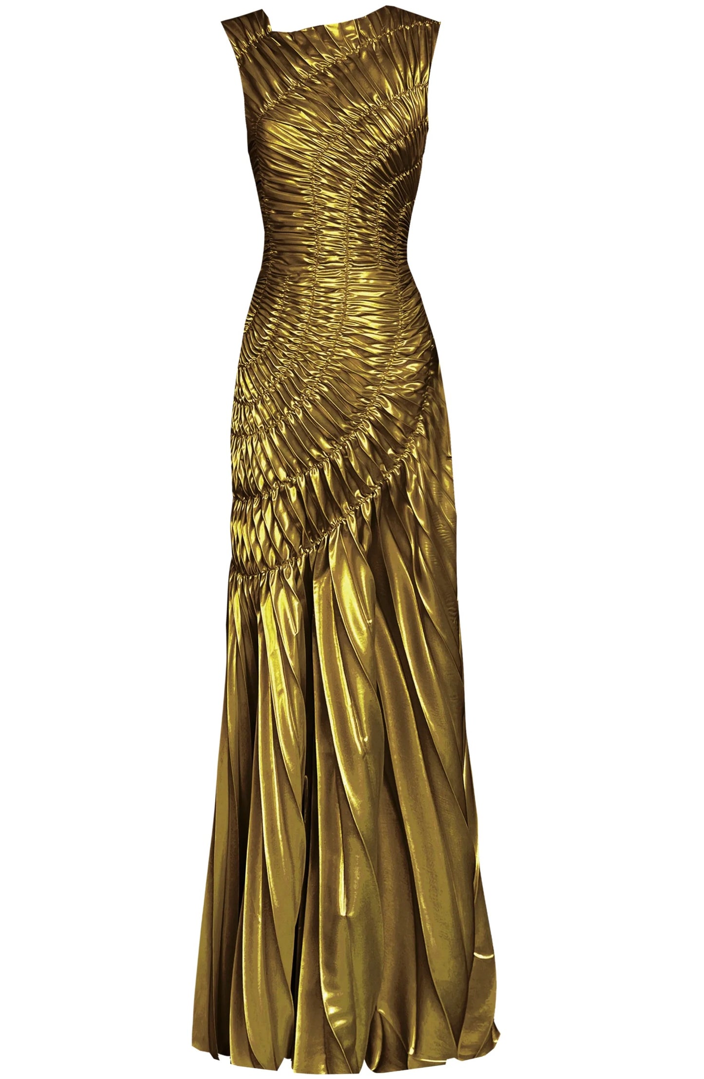 Aurélie Dames Maxi Jurk | Glitter | Watervalhals