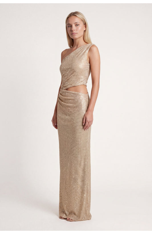 Women's Maxi Dress | One Shoulder | Sequin Finish