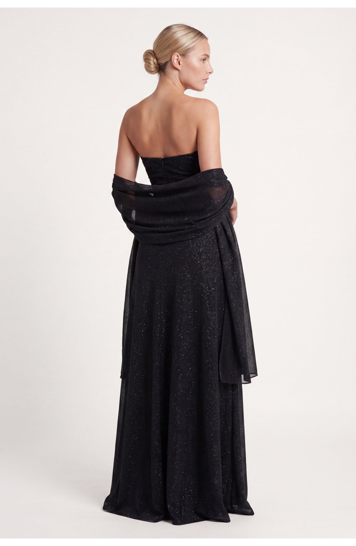 Dorothée Dames Maxi Jurk | Strapless Bandeau Top | Gedrapeerde Zijknoop