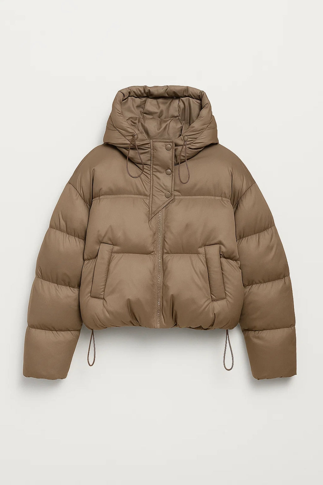 Greta Dames Jas Winter – Gewatteerd Met Capuchon En Asymmetrische Sluiting 2