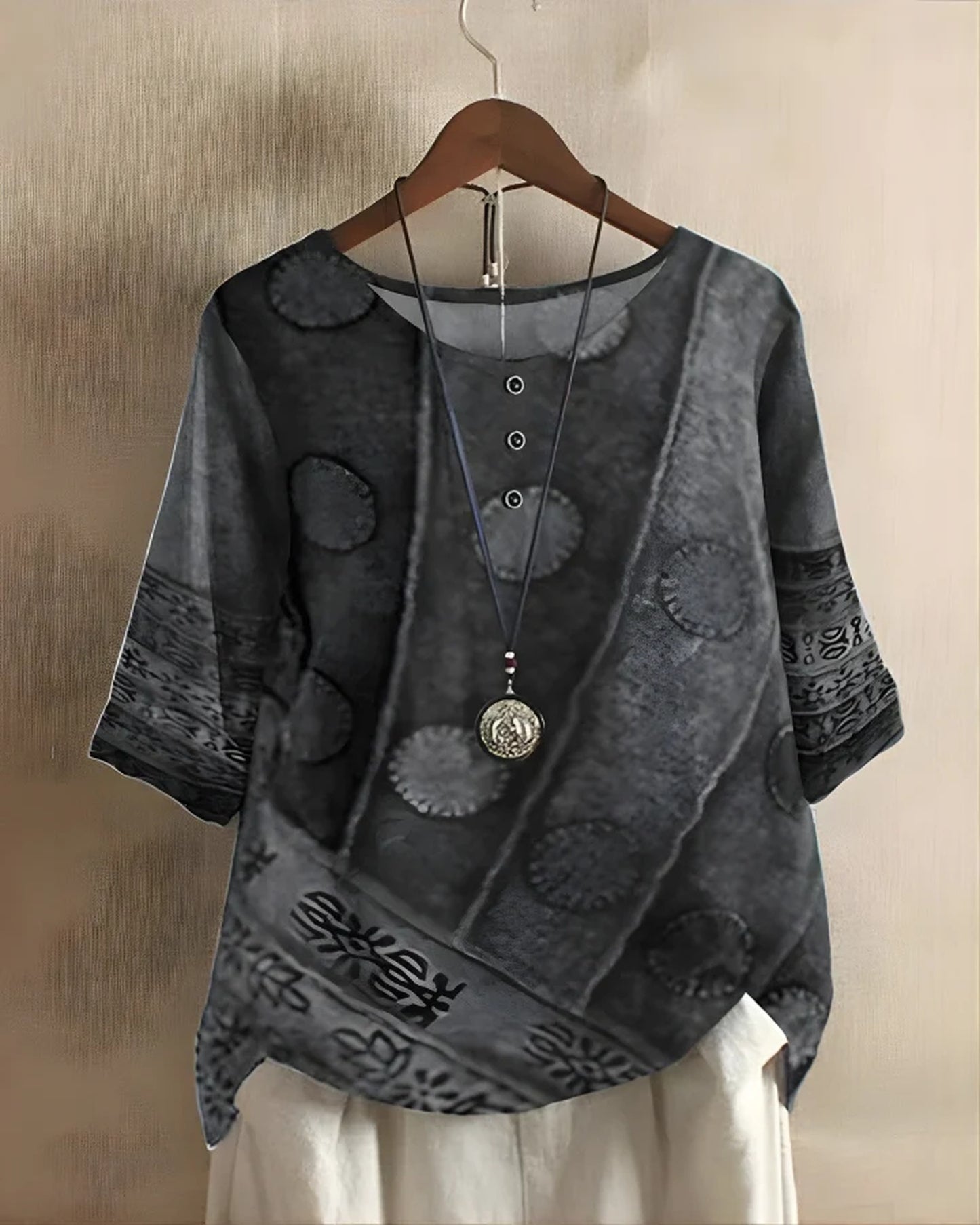 Cornelia Dames Top | Polkadot Print | Ballonmouwen