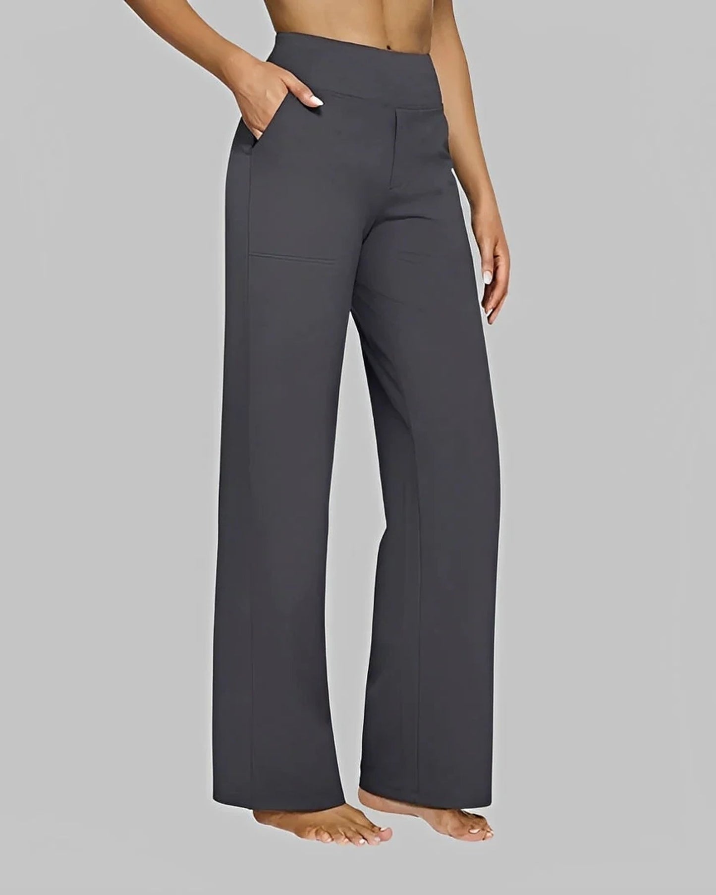 Périne Dames Broek | Wijde Pijpen | Hoge Taille