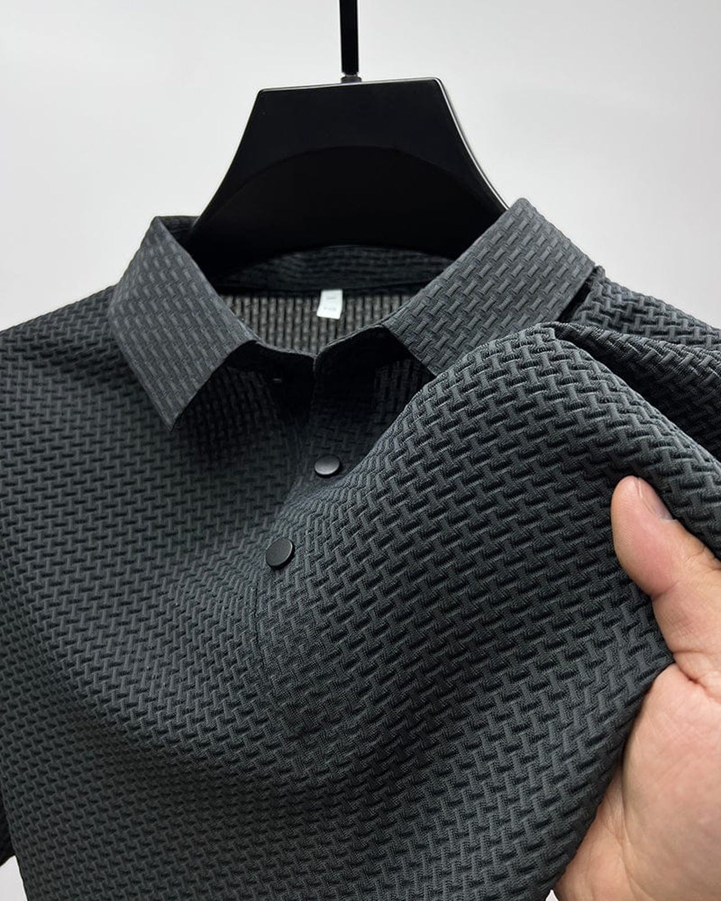 Innocenzo Heren Polo Shirt | Gestructureerde Weving | Klassieke Kraag