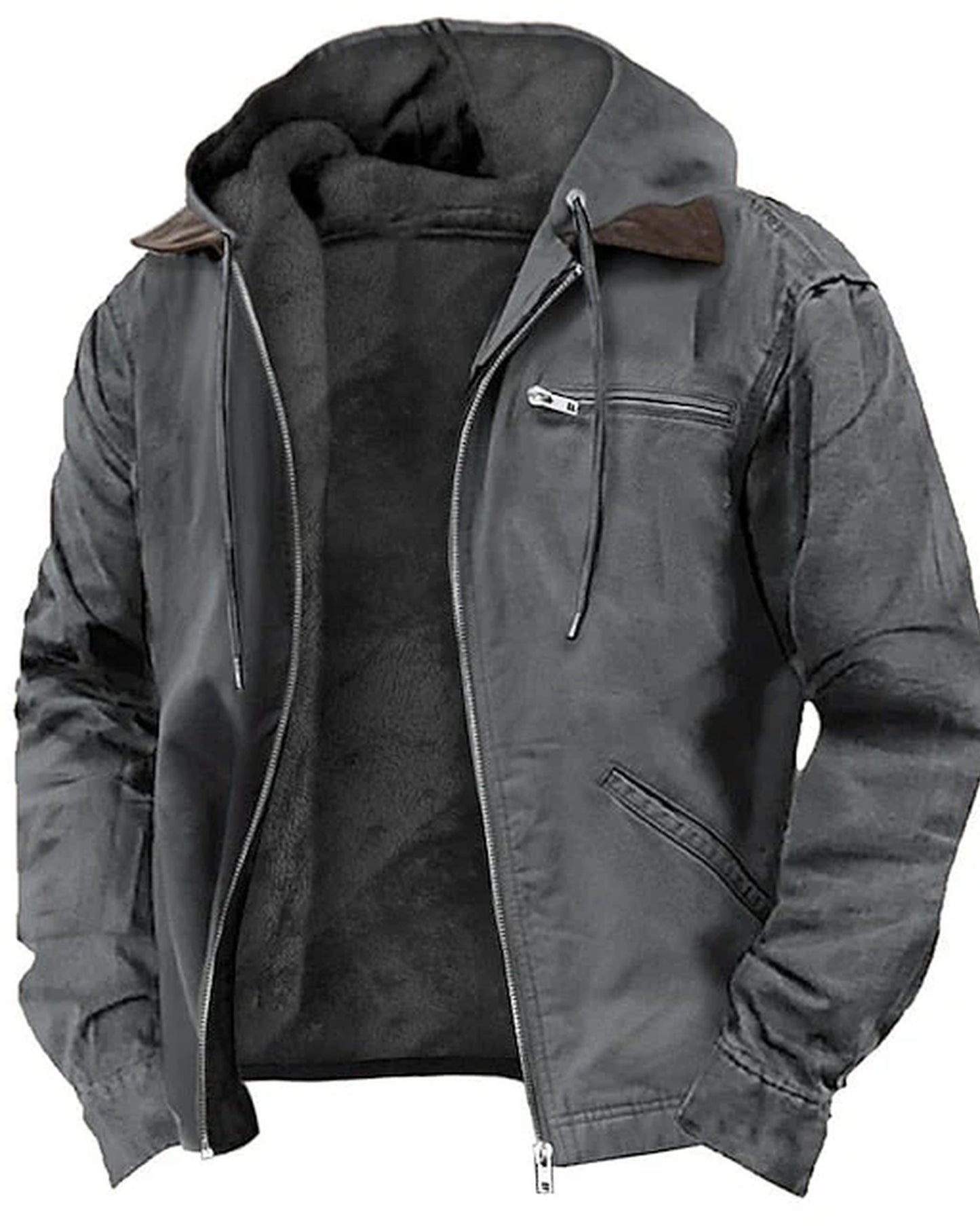 Damiano Heren Jas | Fleece Voering | Ritssluiting