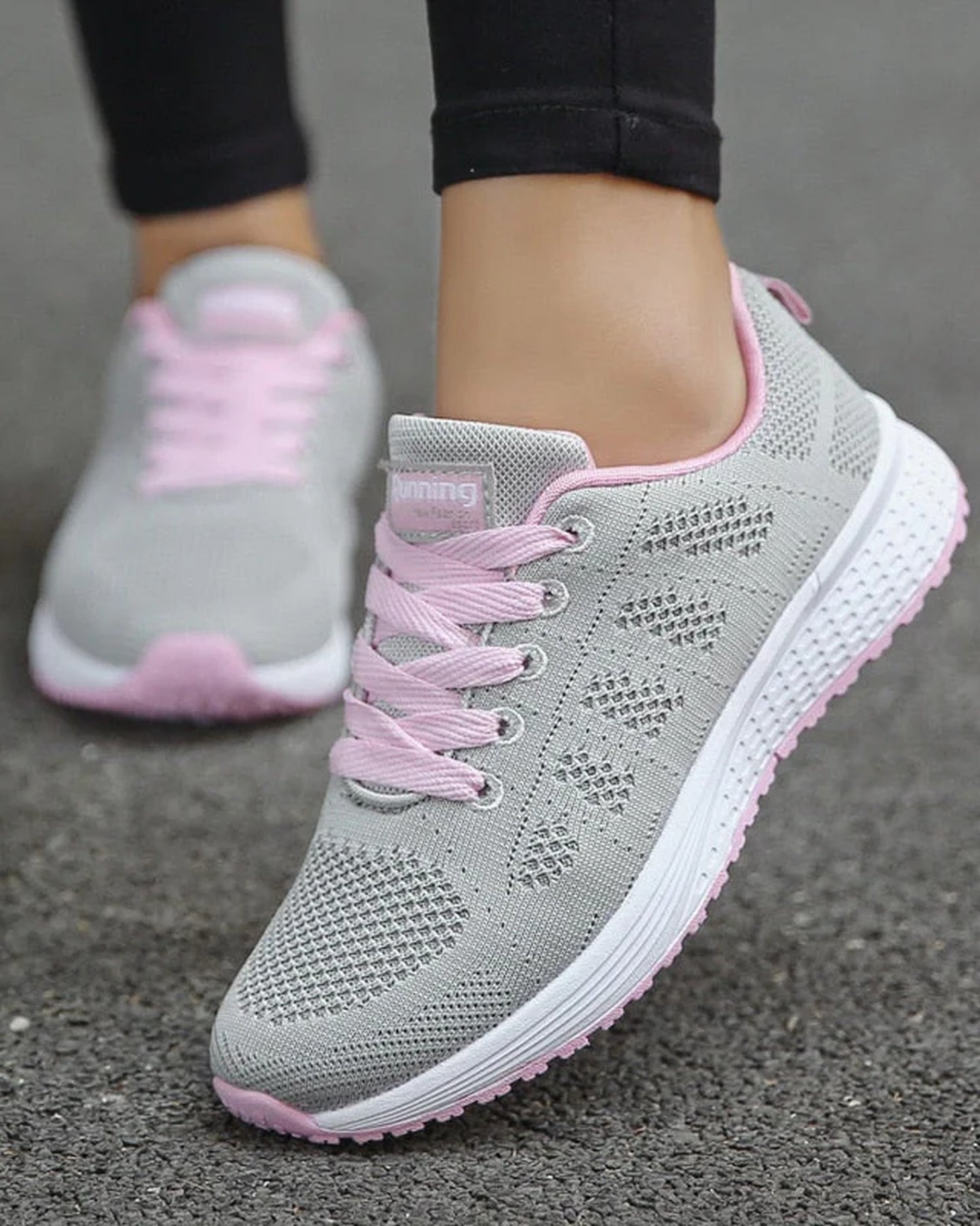 Aloïse-Andréa Dames Sneakers | Ademende Gaasweving | Lichte Zool