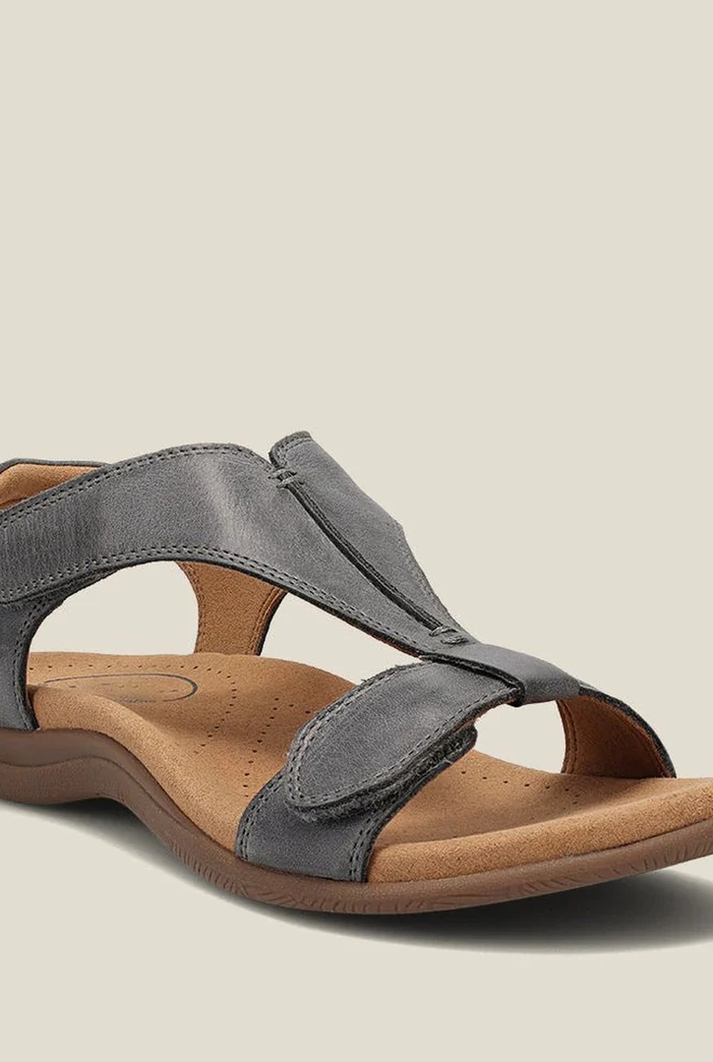 Clairette Dameské ortopedické sandály | Zapínání na suchý zip | Design s páskem ve tvaru T