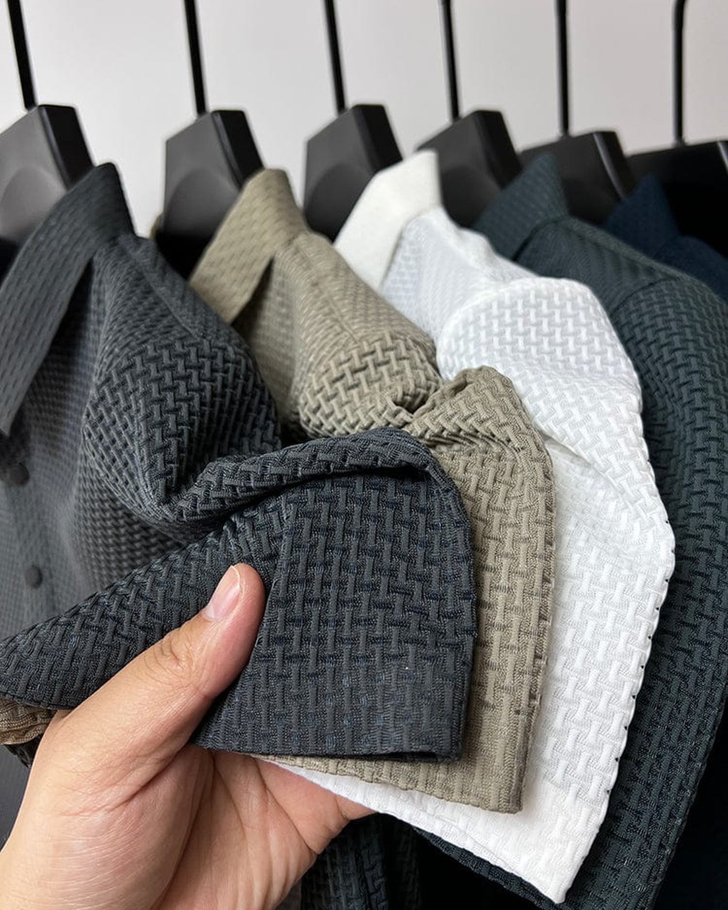 Innocenzo Heren Polo Shirt | Gestructureerde Weving | Klassieke Kraag