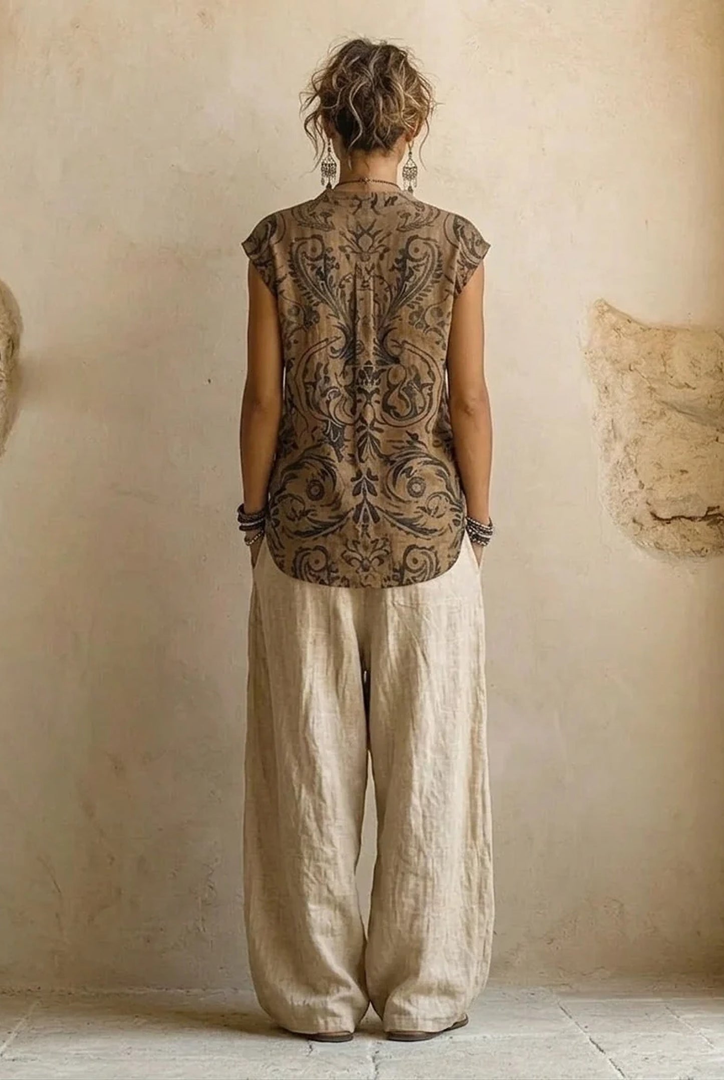 Carolina Women's Co-Ord Set | Floral-print | Wide Trousers