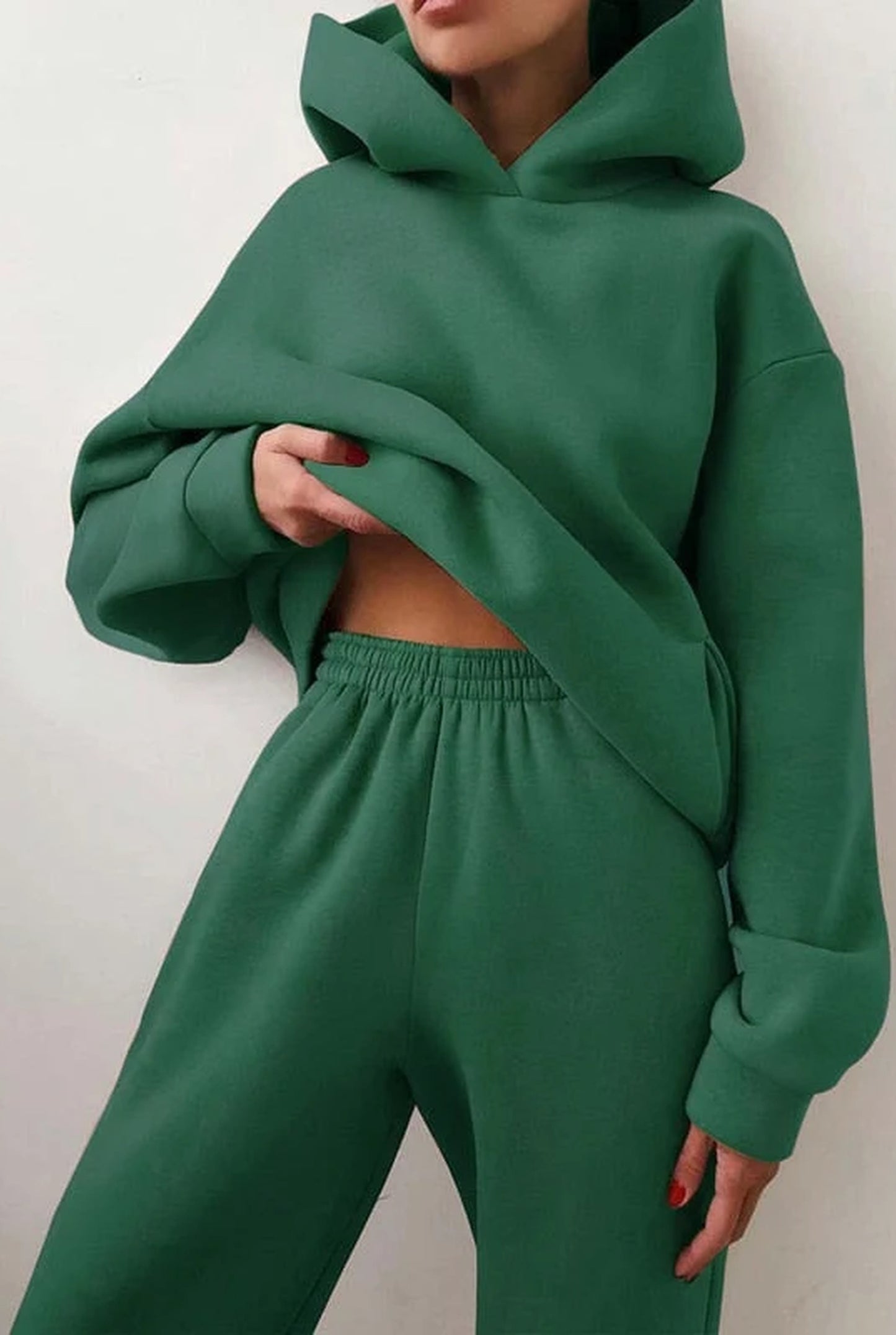 Agostina Dames Co-Ord Set | Oversized Hoodie | Wijde Broek